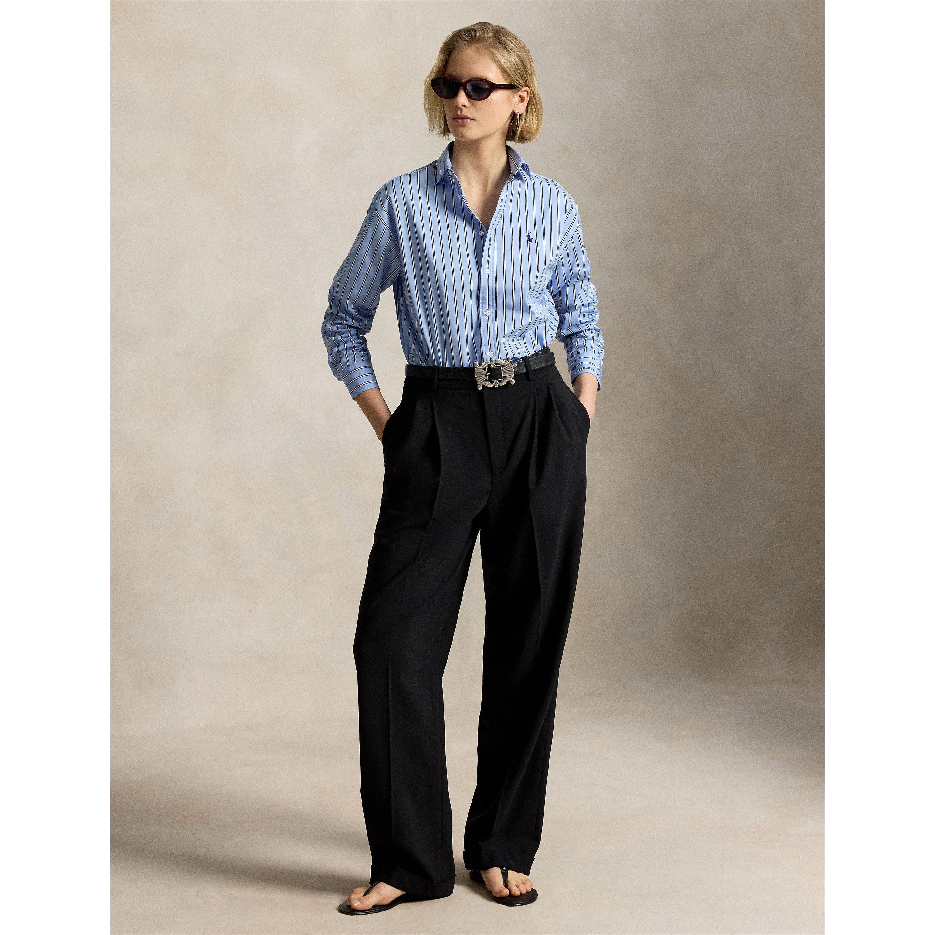 Stripe Long Sleeve Oxford Shirt