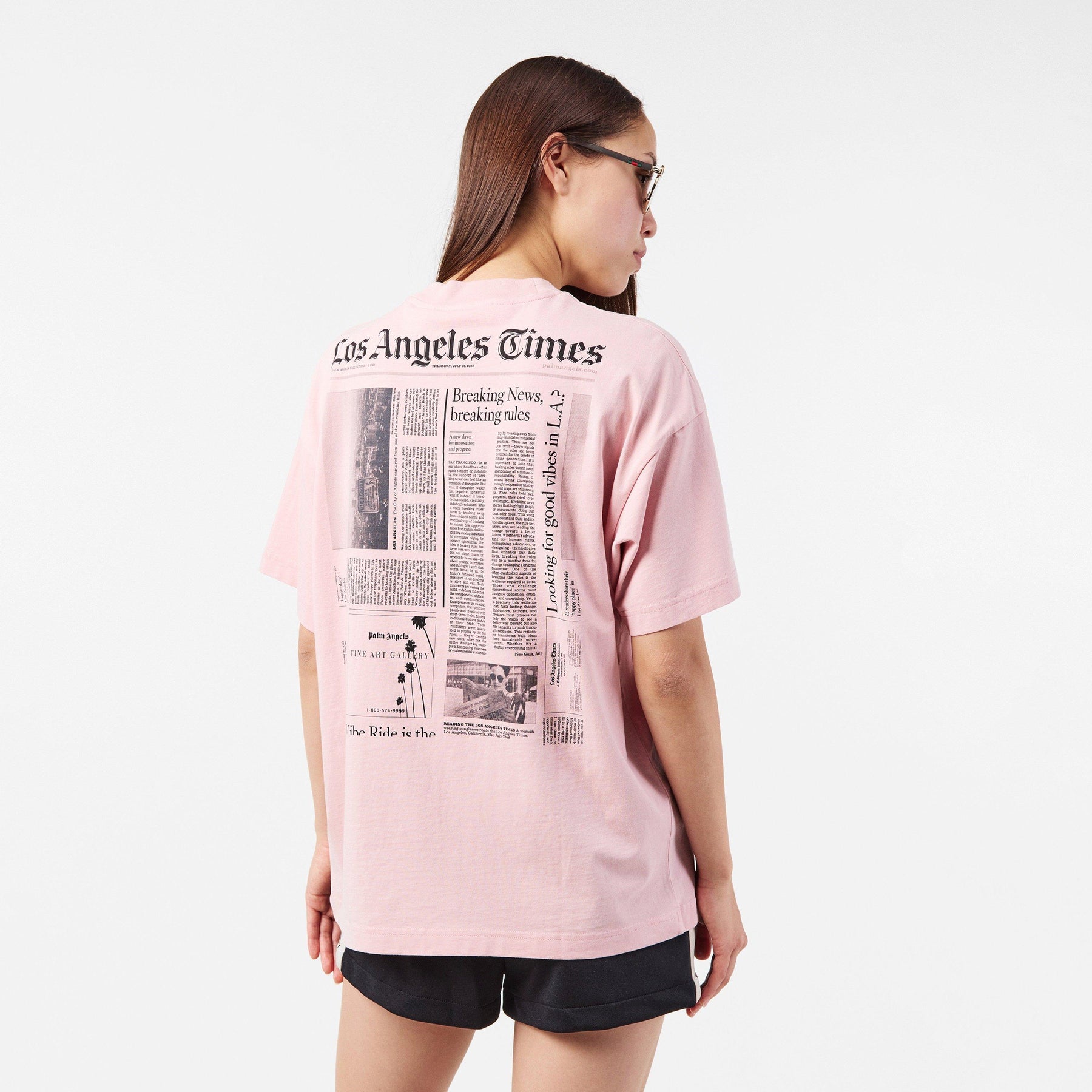 Palm News Tee Ld53