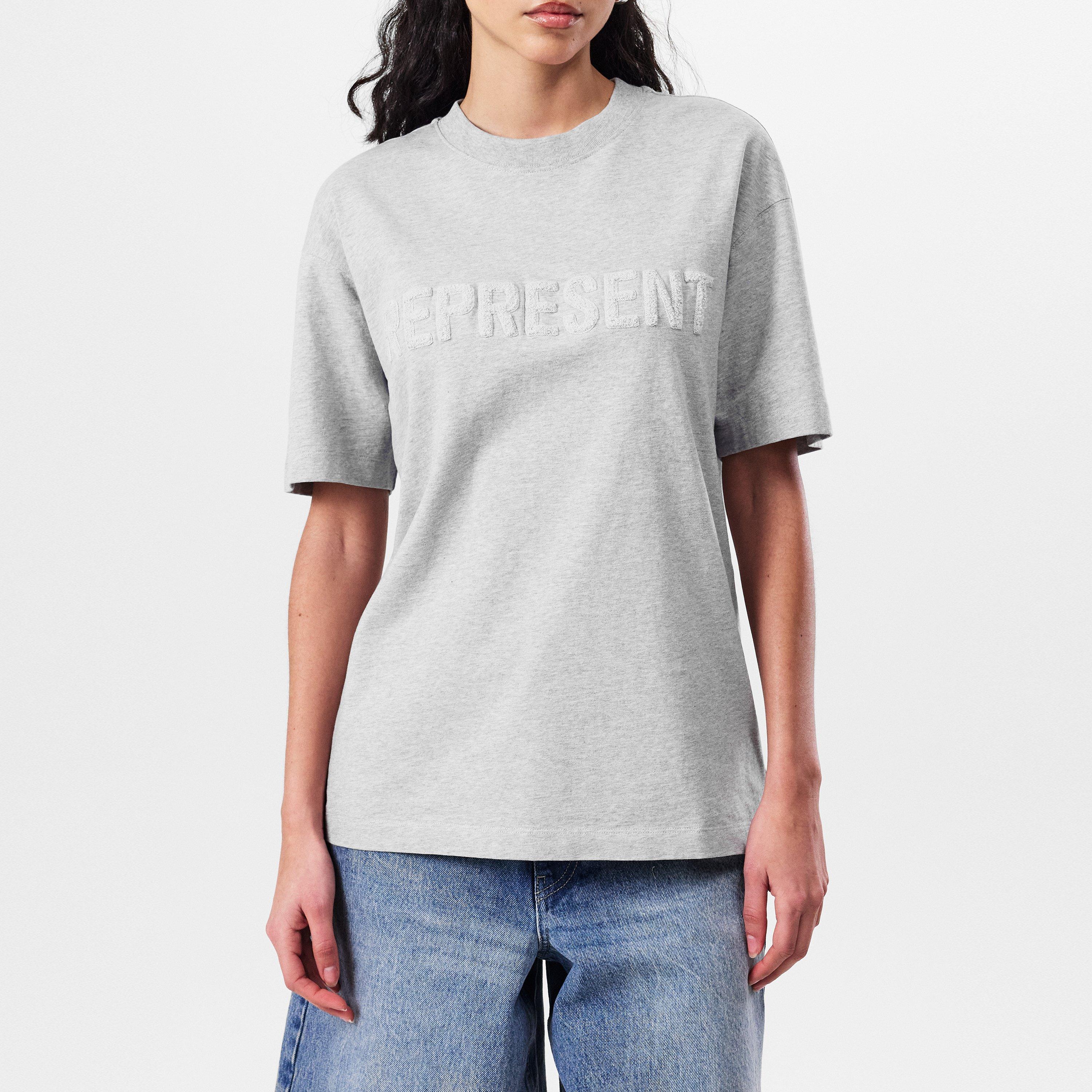 Women's Rep Boyfriend T-Shirt, Tonal Embroidered Logo