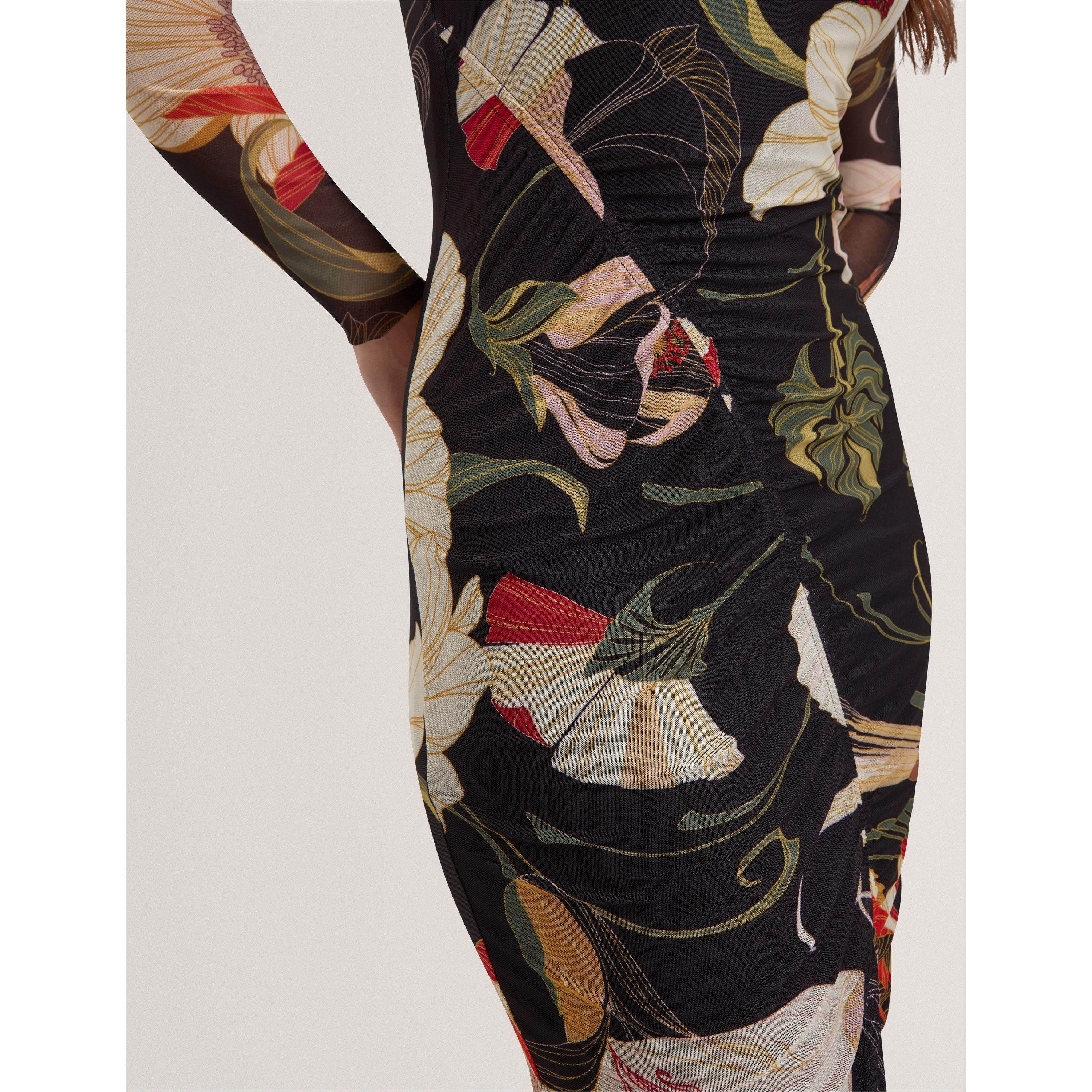 Mesh Midi Bodycon Dress