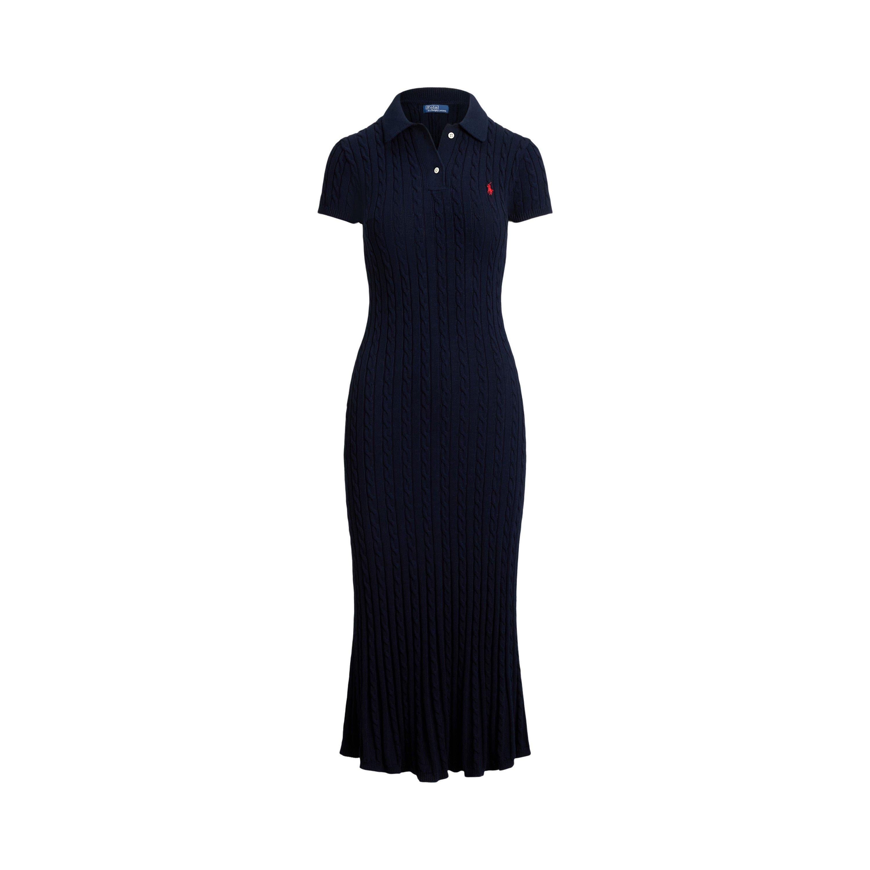 Cable Knit Shirt Dress