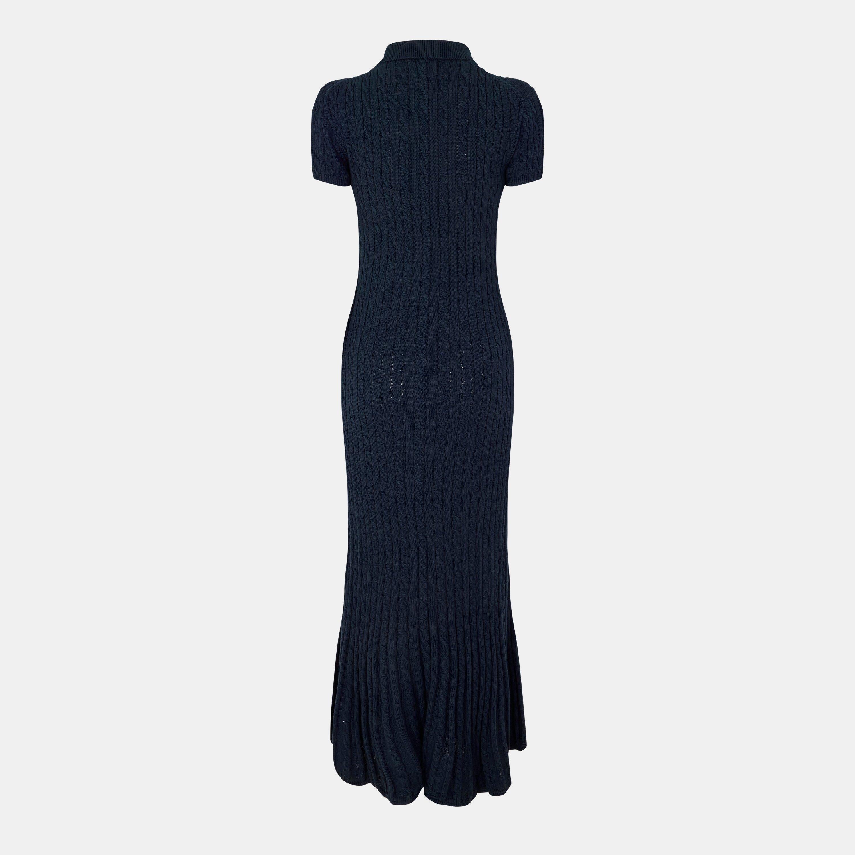 Cable Knit Shirt Dress