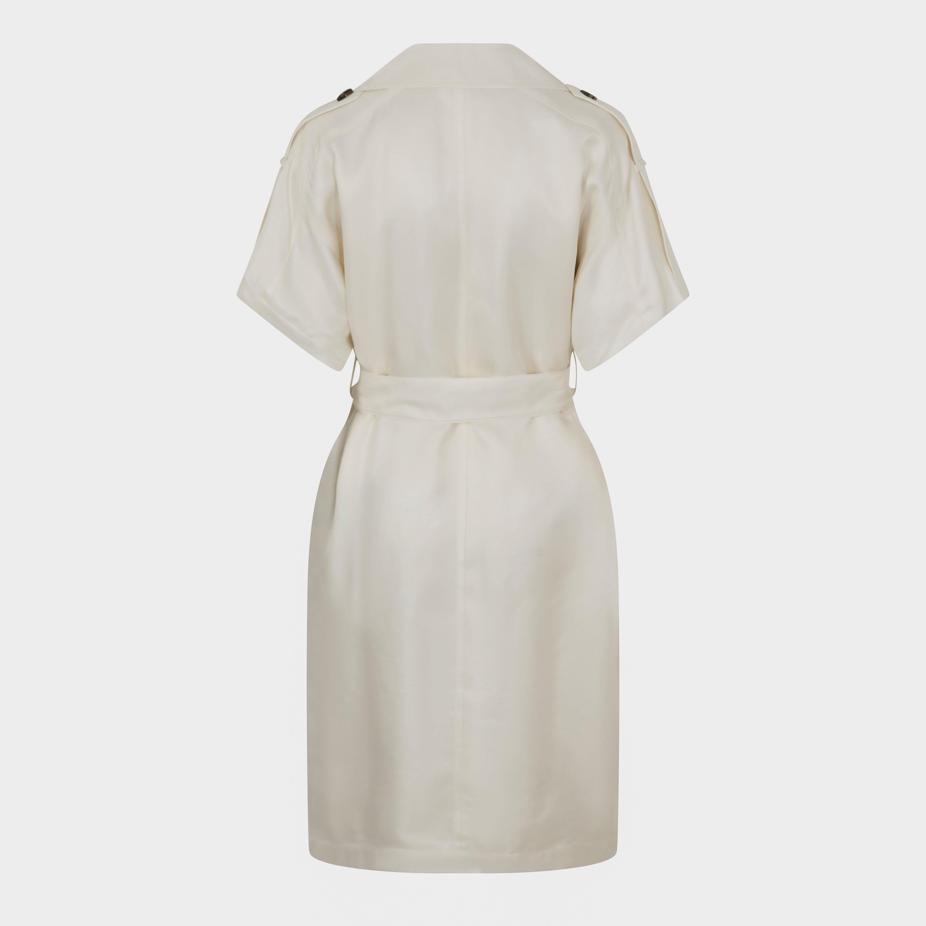 Structured Button-Through Shirt Dress