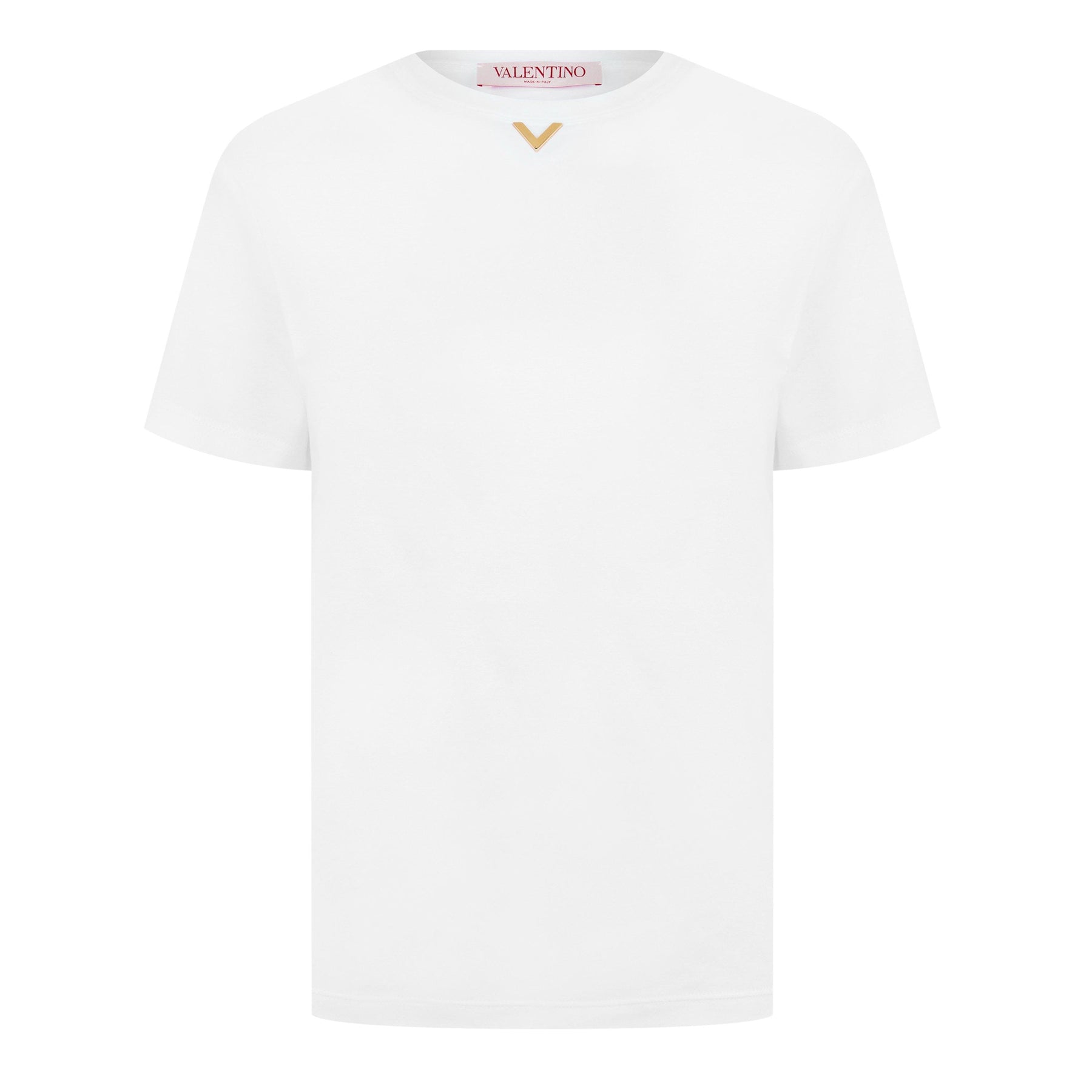V-Detail Cotton T-Shirt