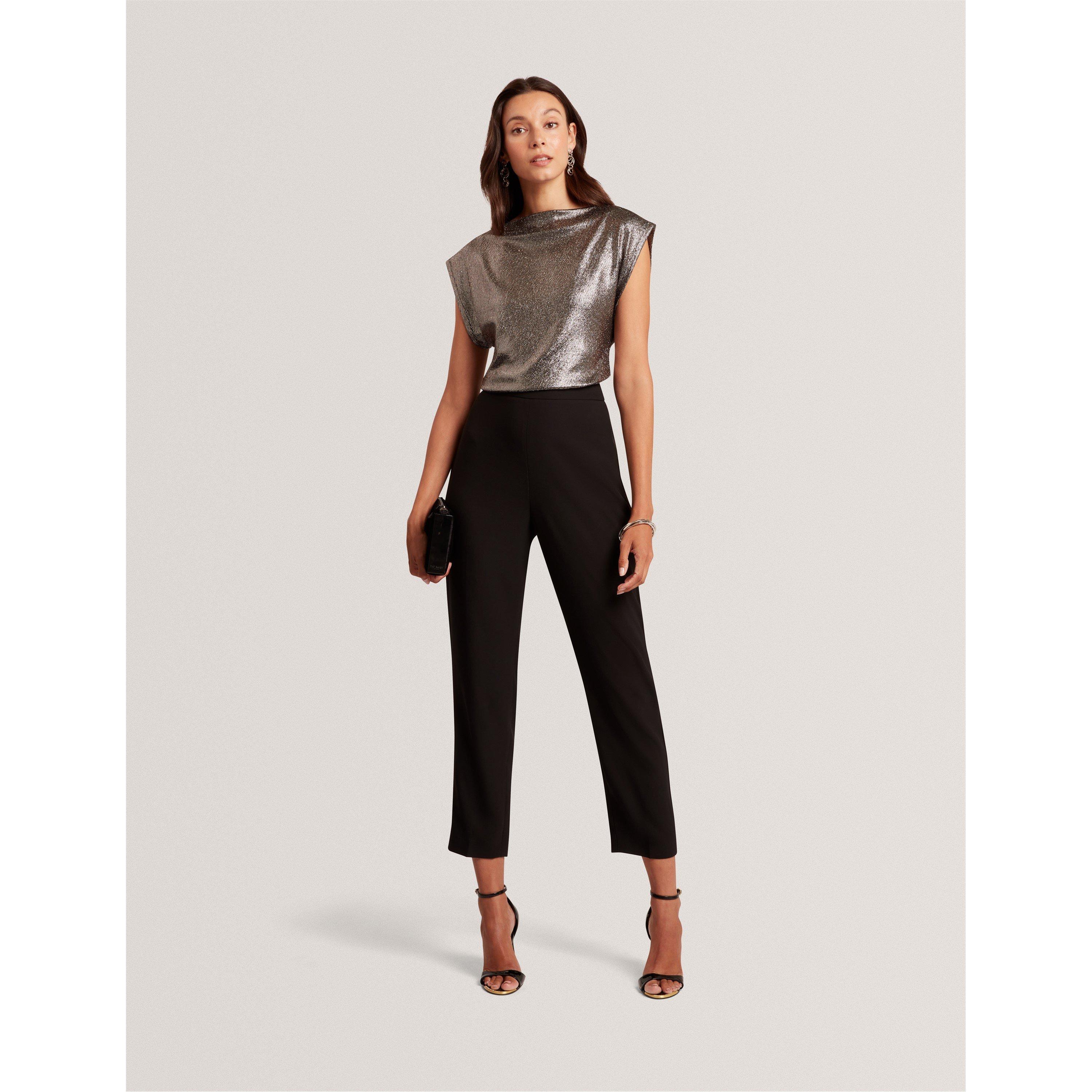 Metallic Short Sleeve Slim Fit T-Shirt