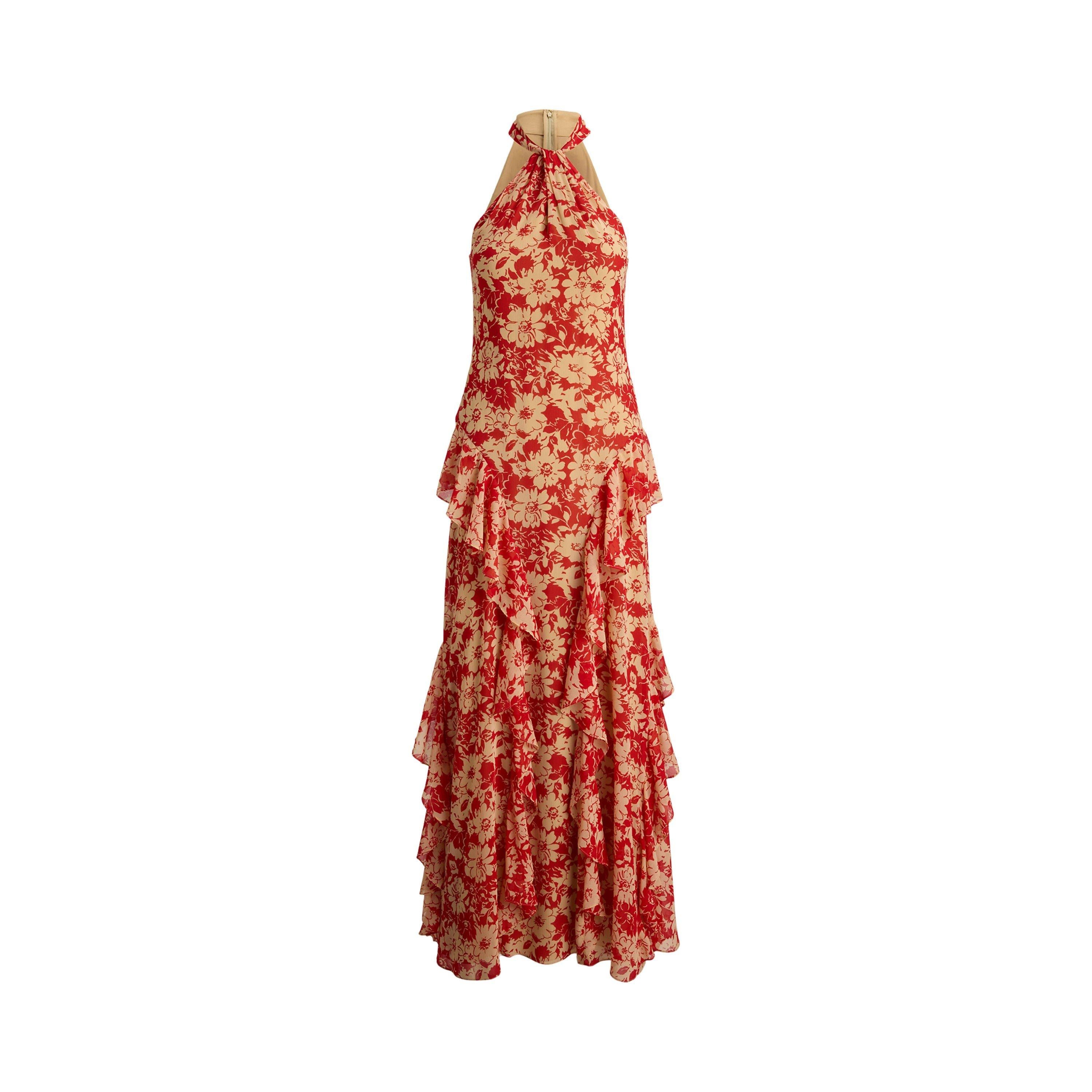 Georgette Halter Gown