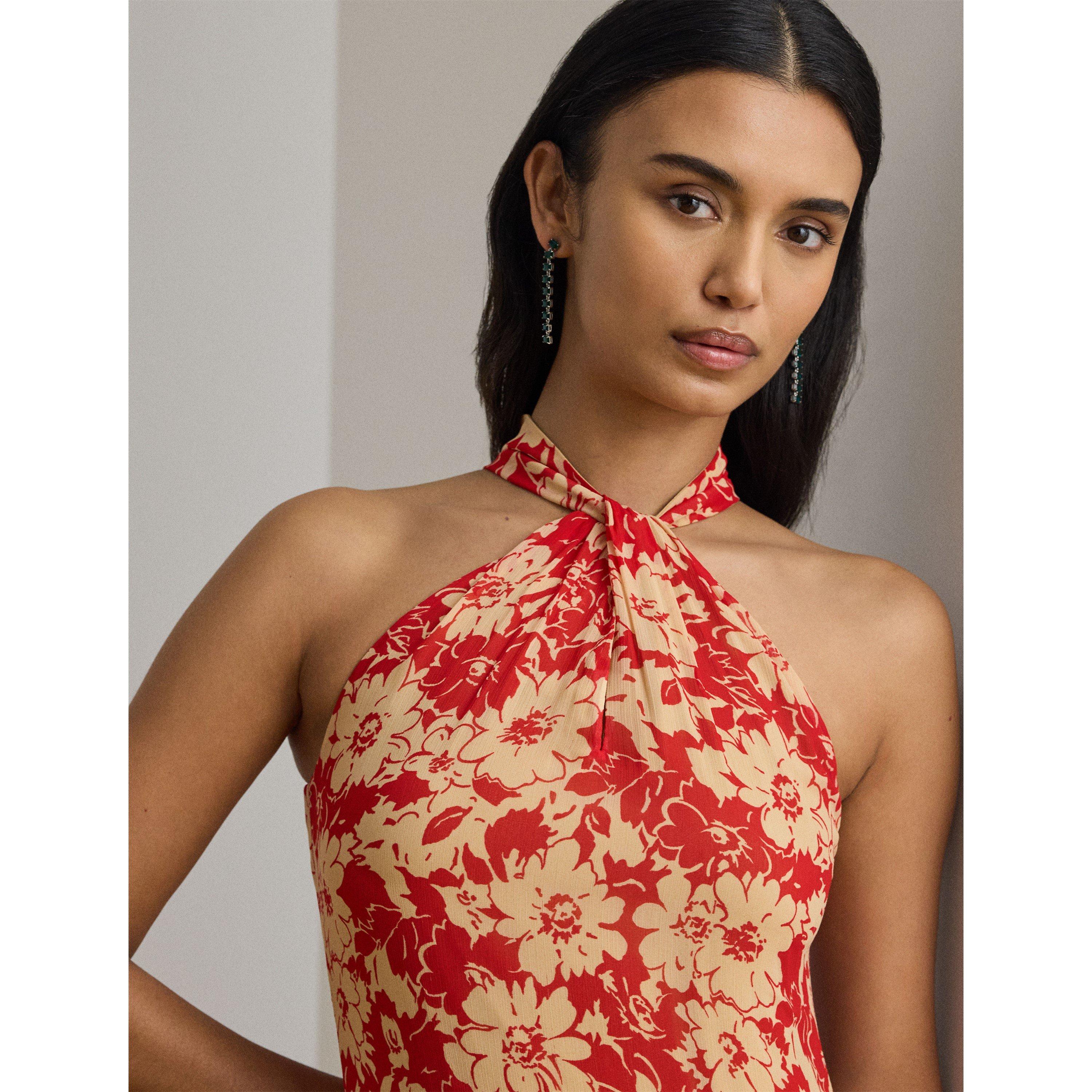 Georgette Halter Gown