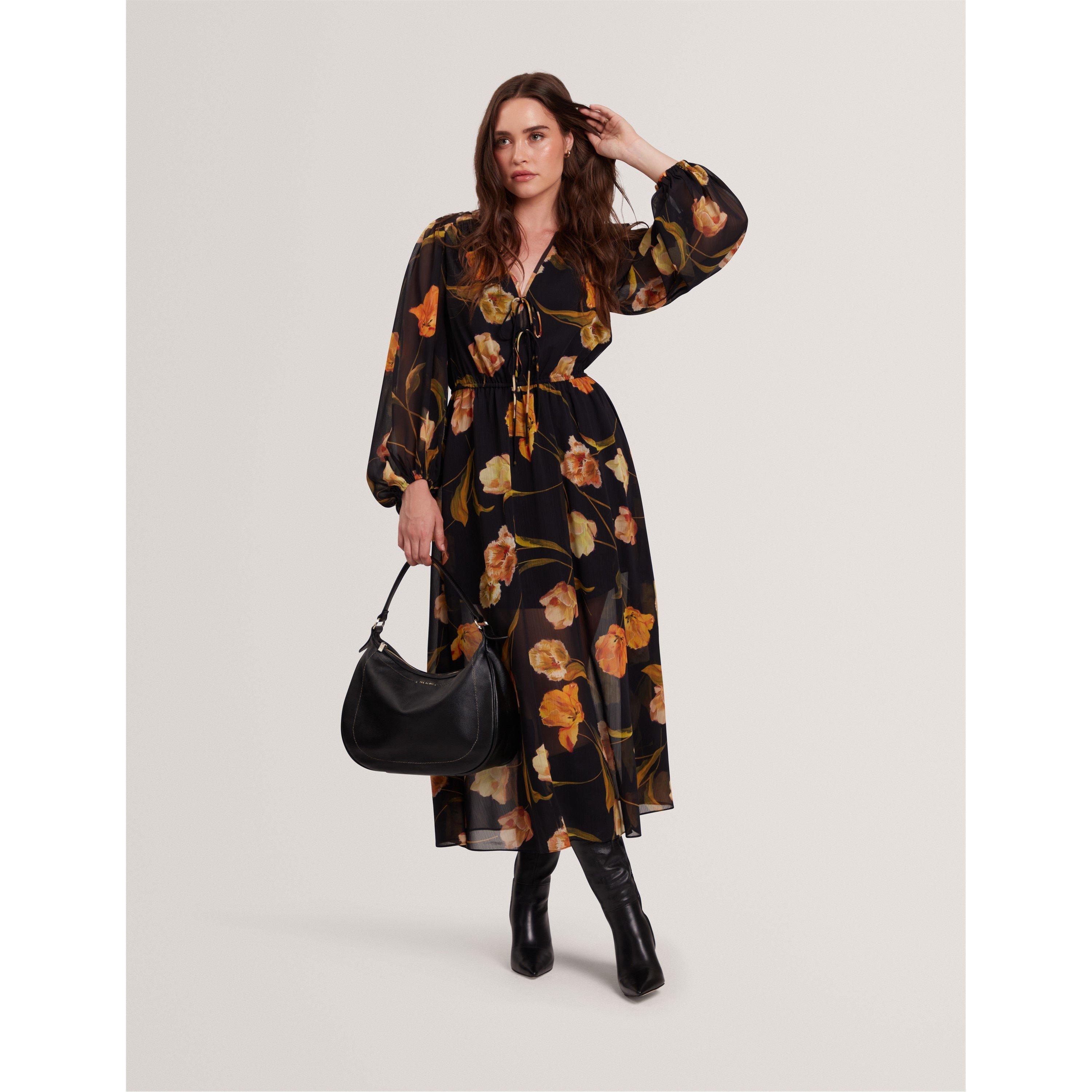 Plain Midi Tea Dress