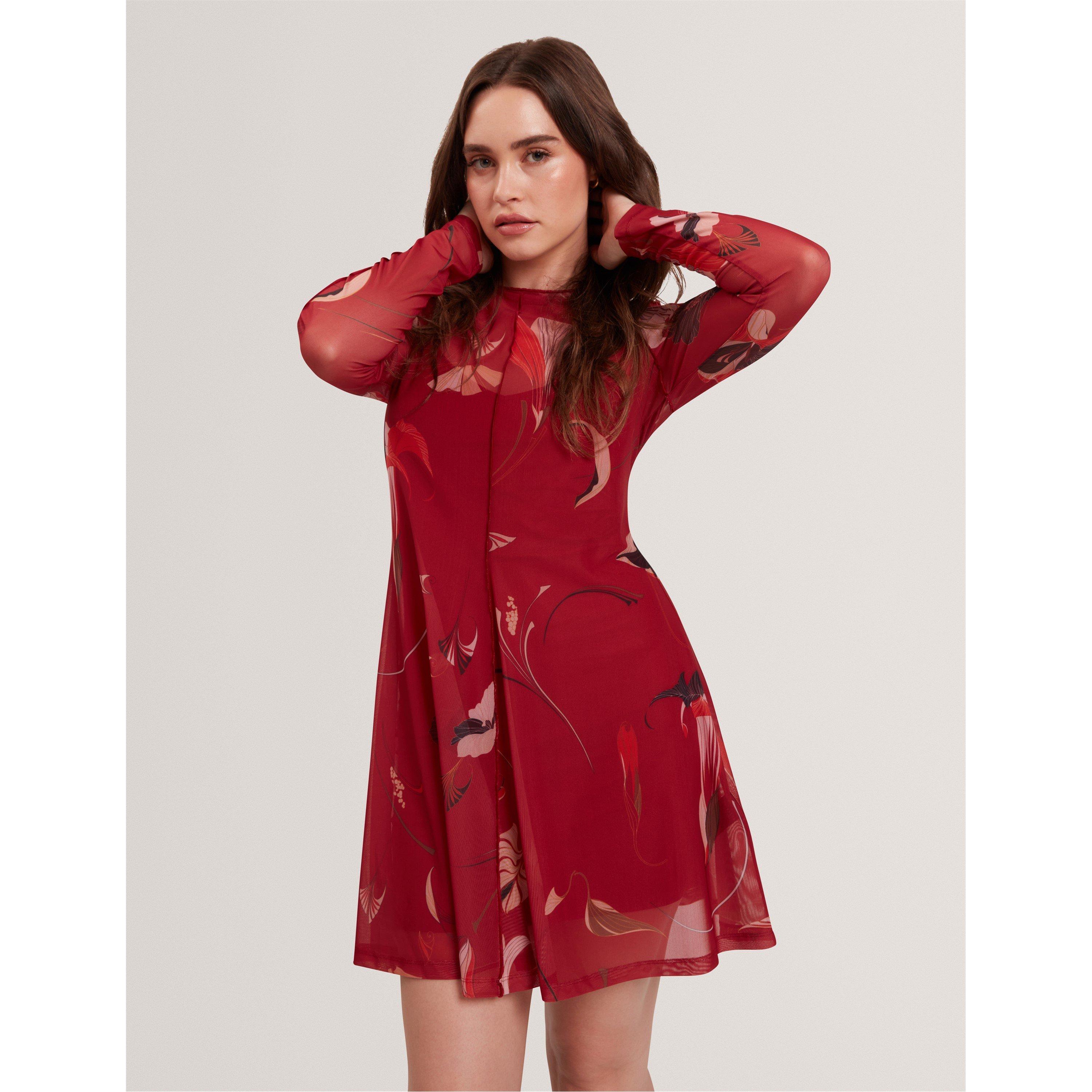 Print Mini Dress