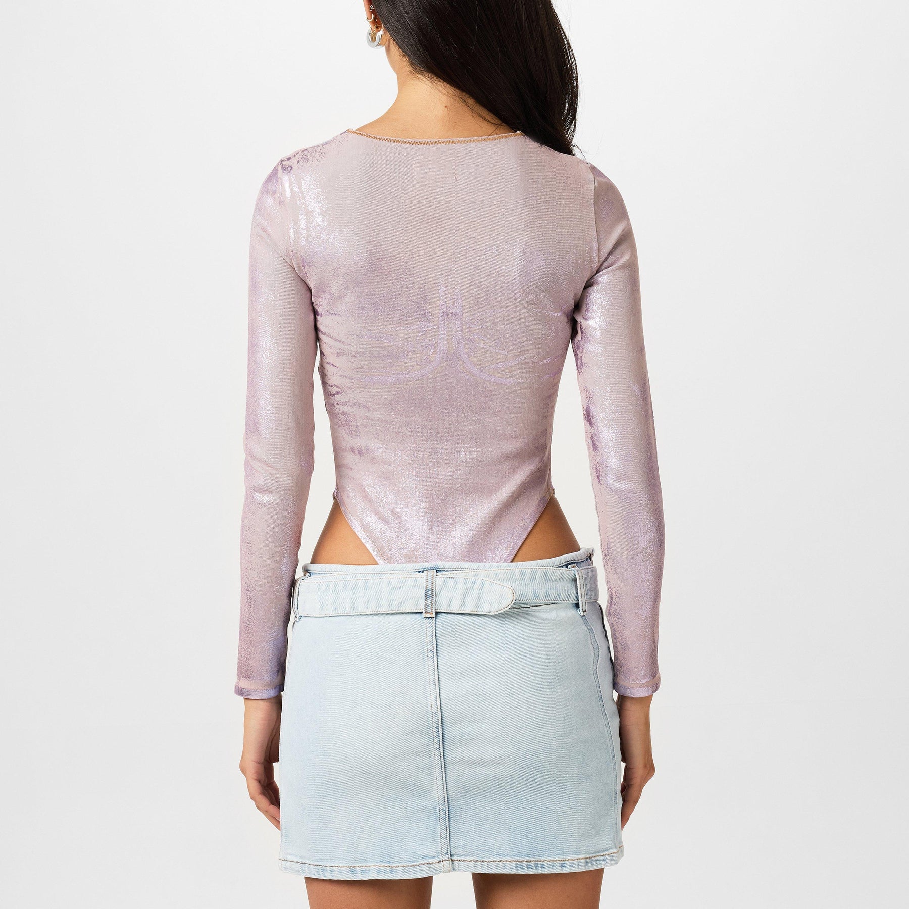 De-Nikki Metallic Bodysuit