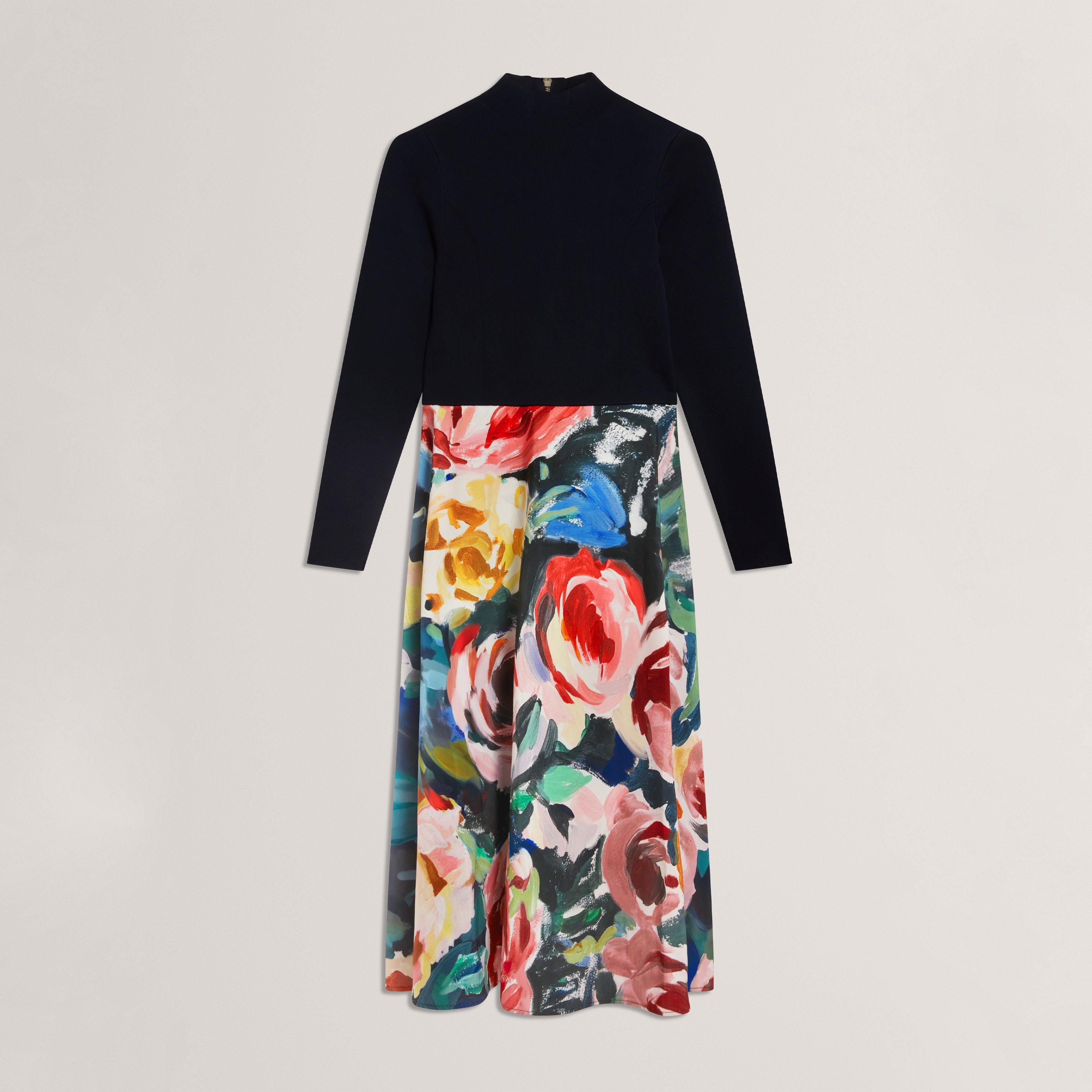 Print Midi Tea Dress