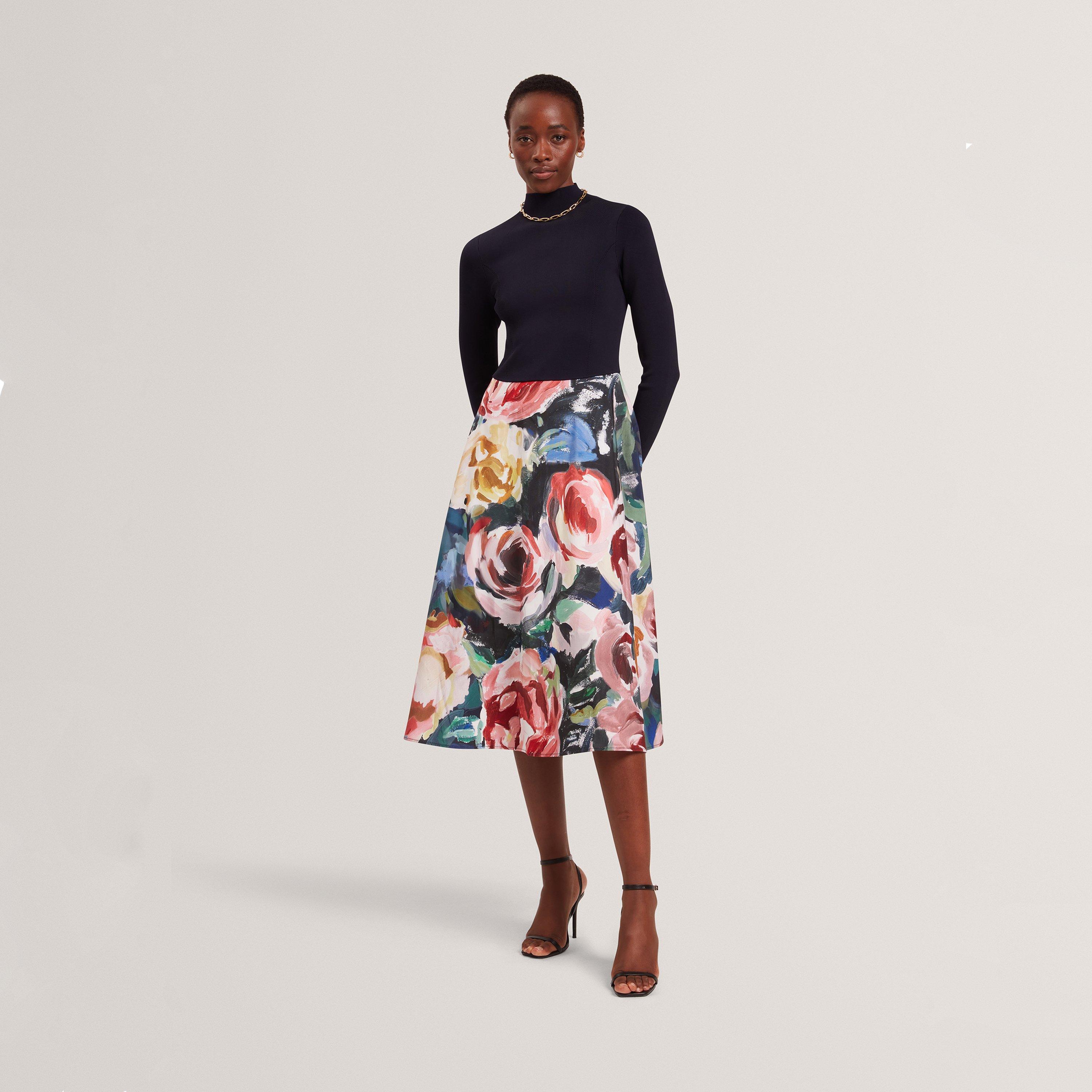 Print Midi Tea Dress