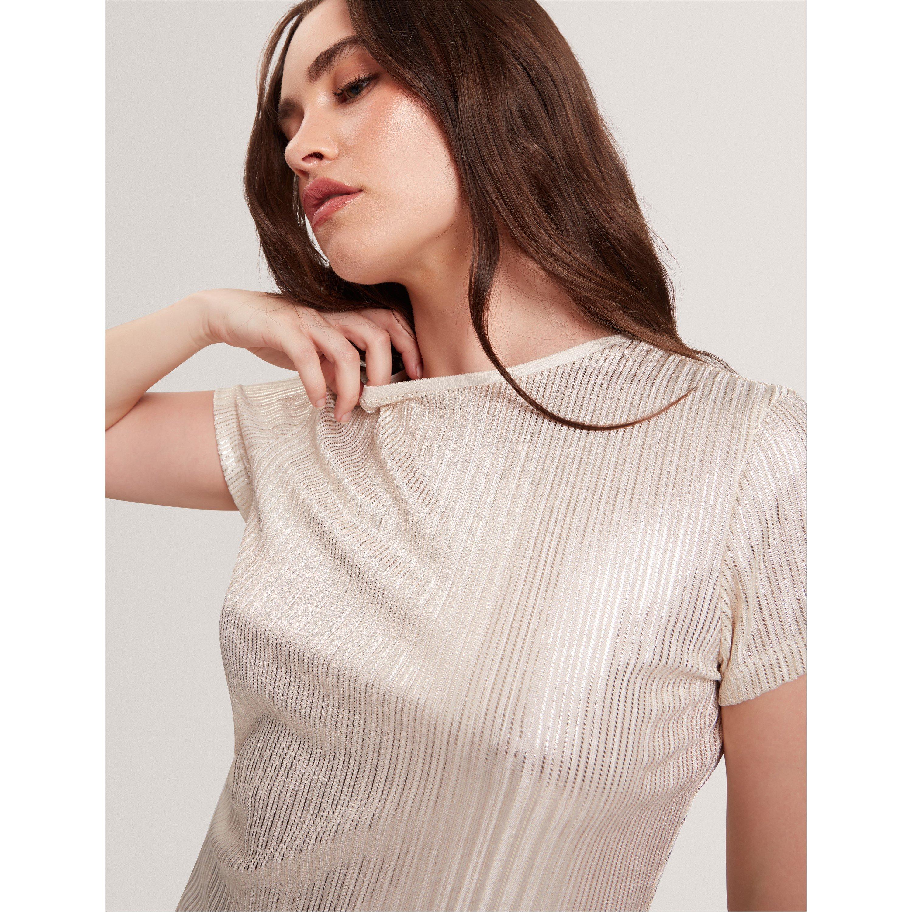 Metallic Slim Fit T-Shirt