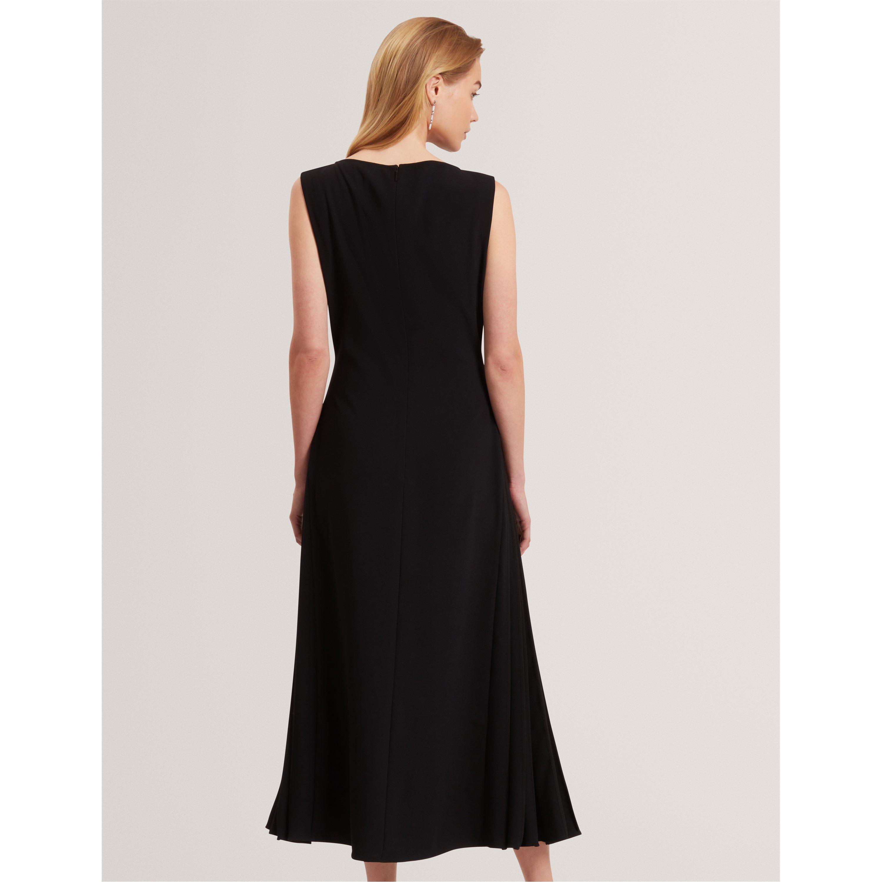 Pleat Midi Tea Dress