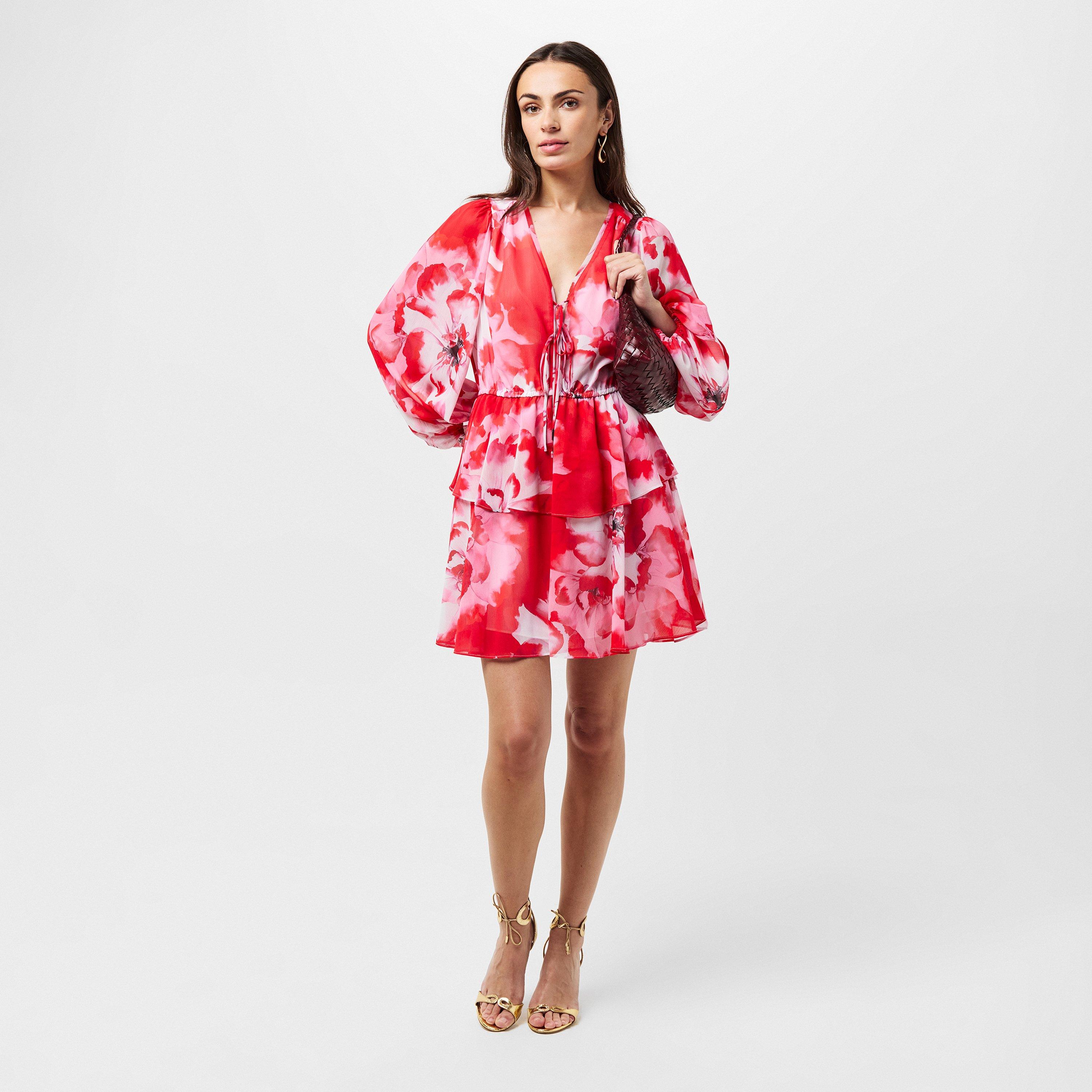 Leyna Tie-Fastened Mini Dress