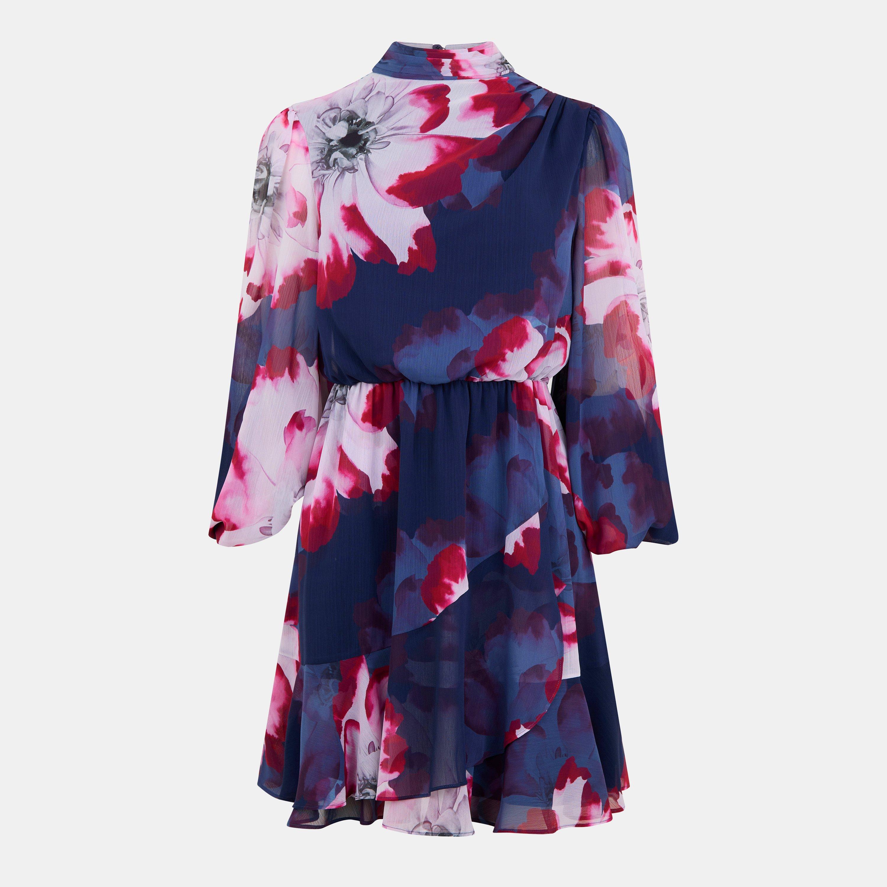 Floral Crew Mini Dress