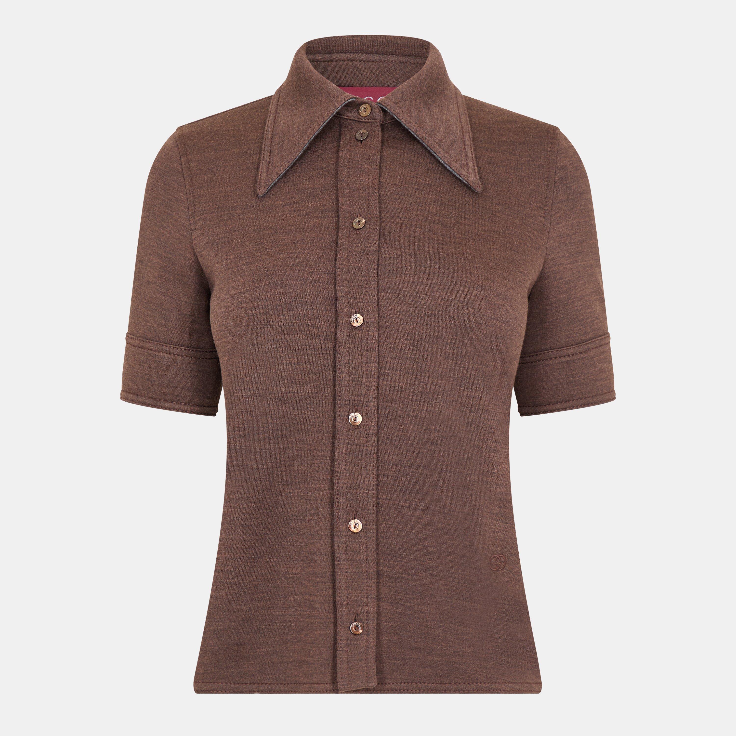 Short-Sleeve Patterned Shirt