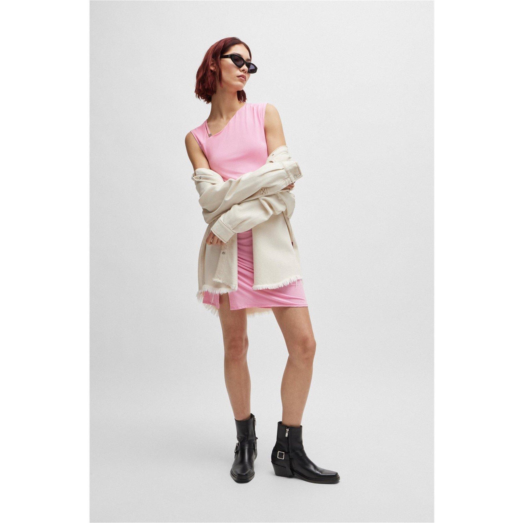 Asymmetric Slim Fit Dress