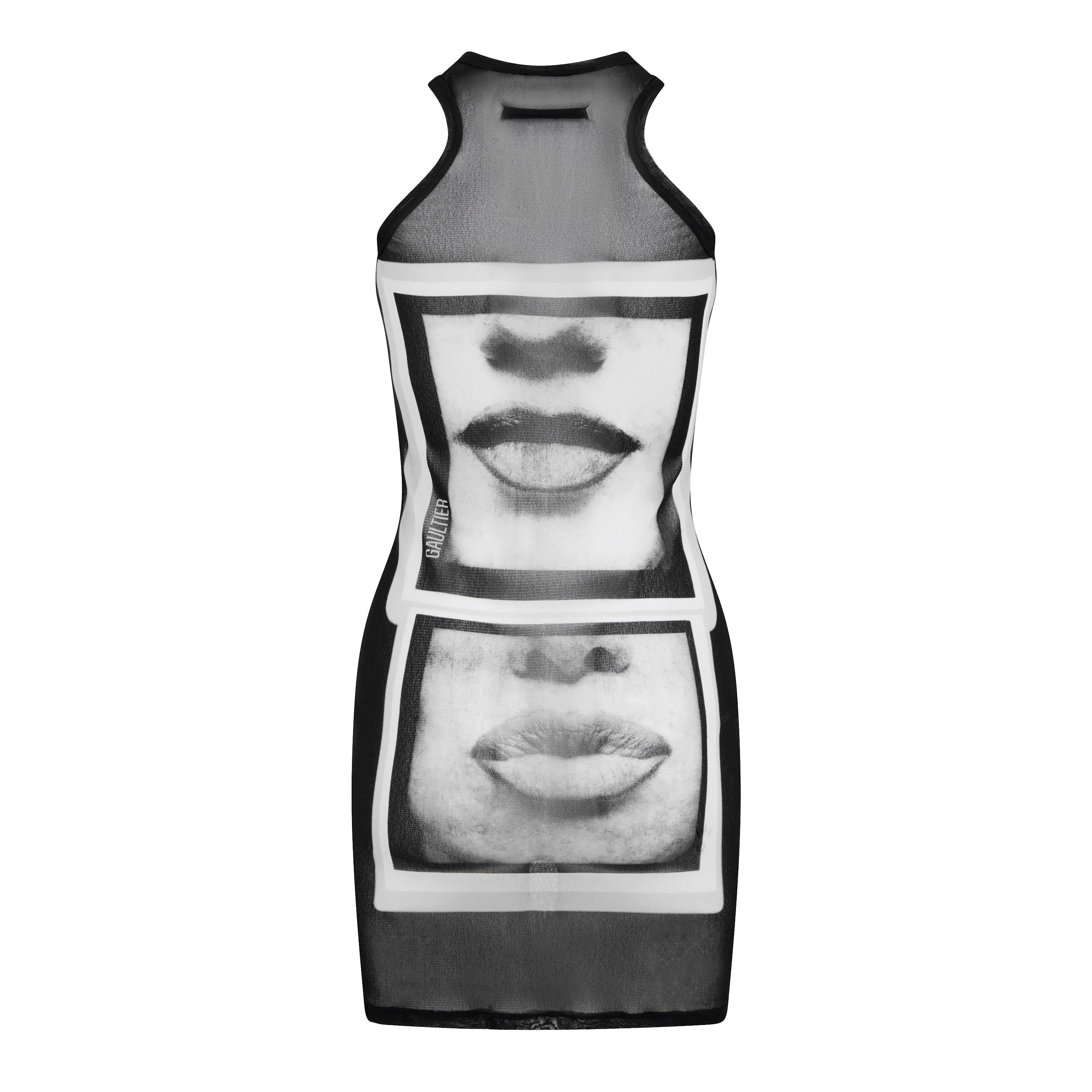 Eyes Lips Mini Dress