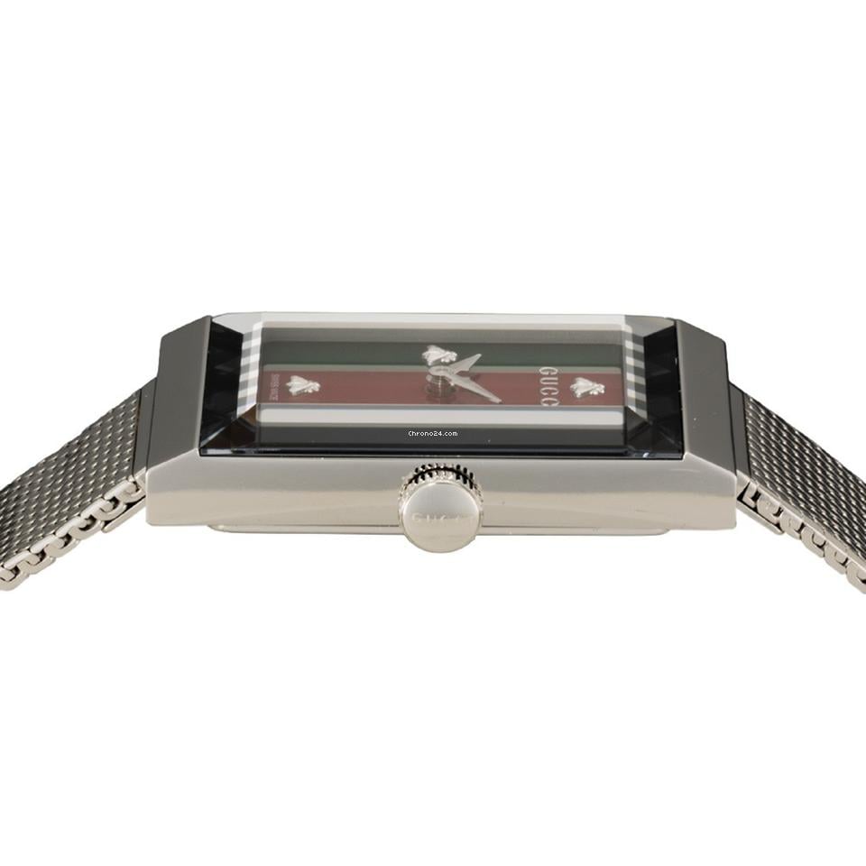 Gucci G-Frame 2 Year Warranty Silver YA147401