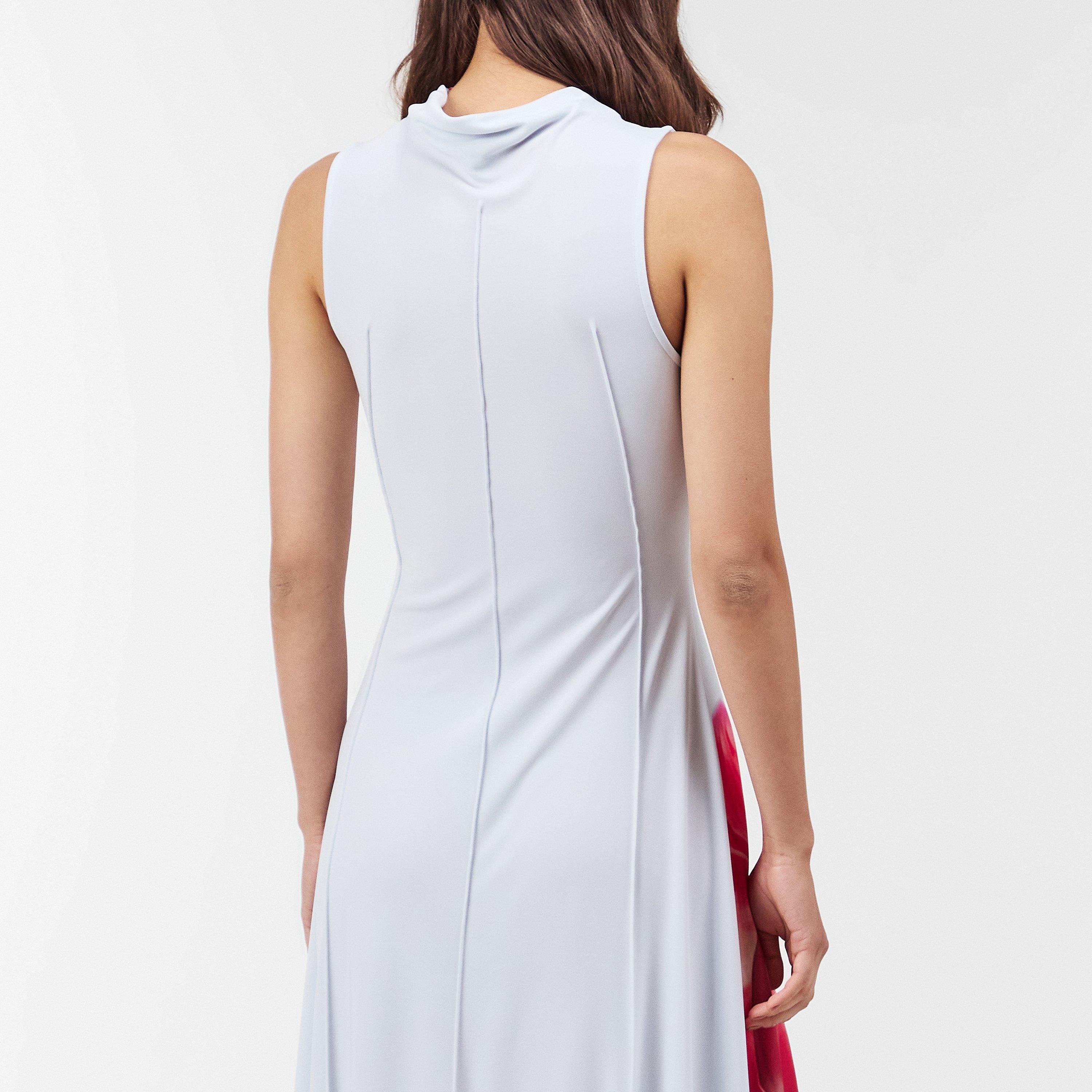 Mesh Midi Tea Dress