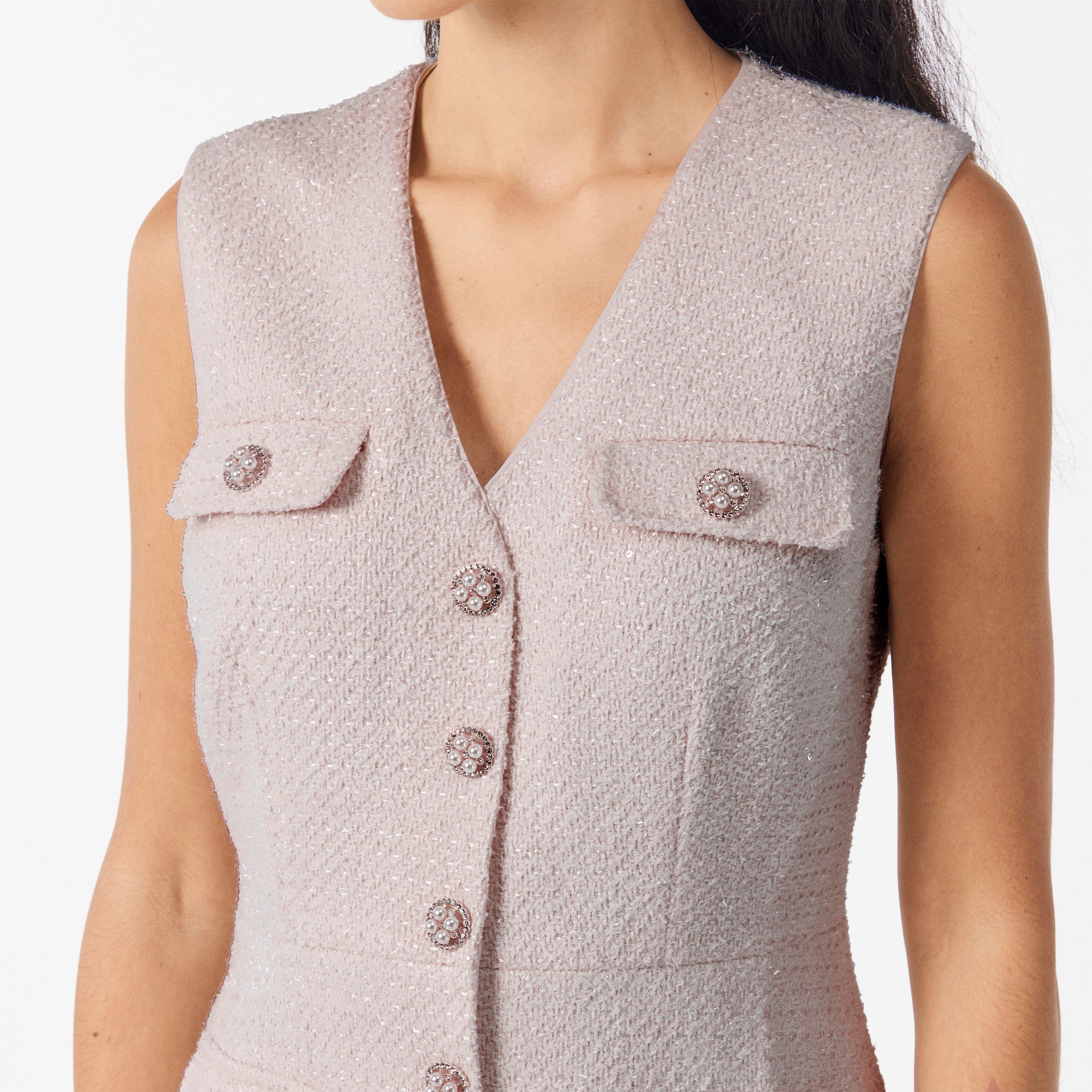 Tinsel Buckle Mini Dress
