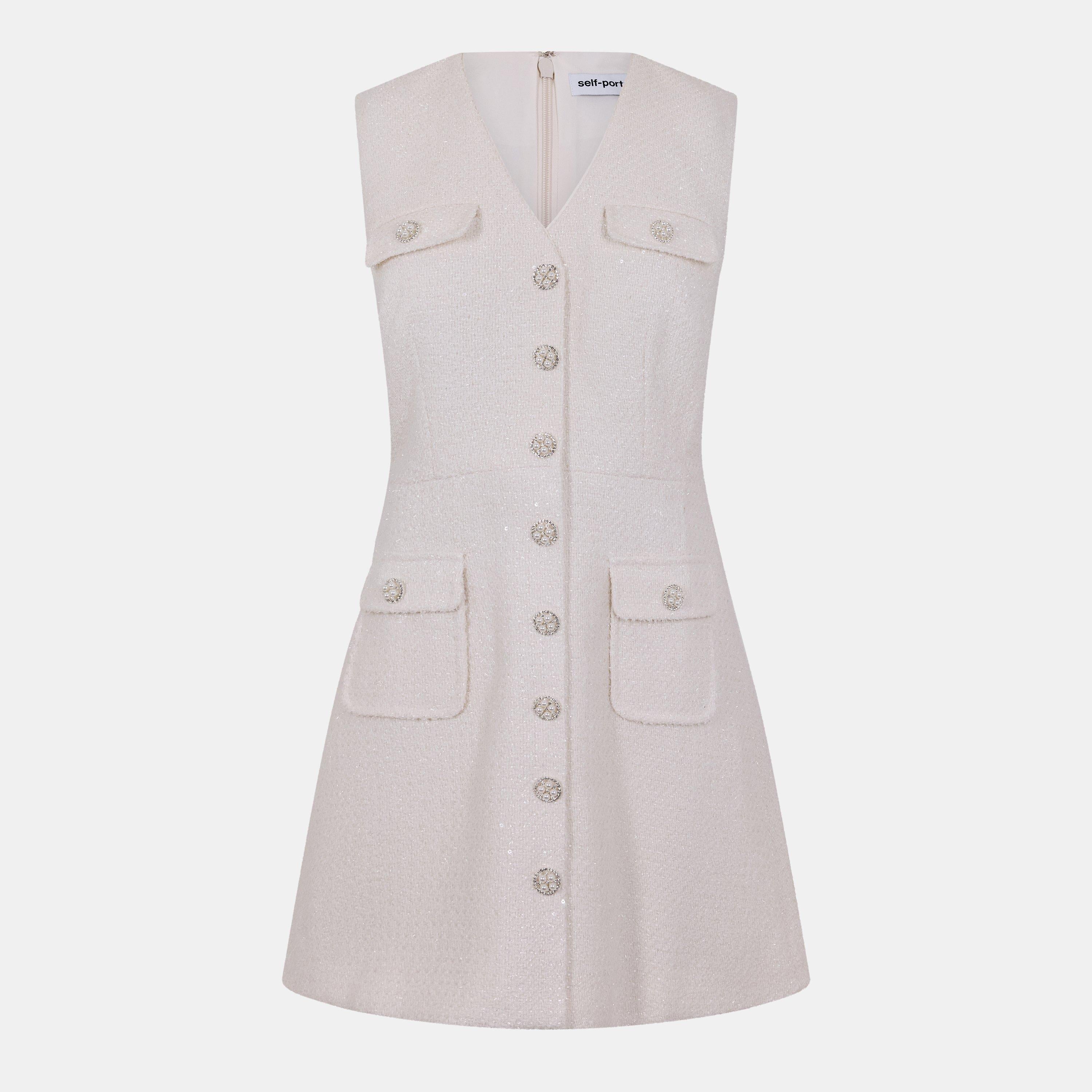 Tinsel Buckle Mini Dress