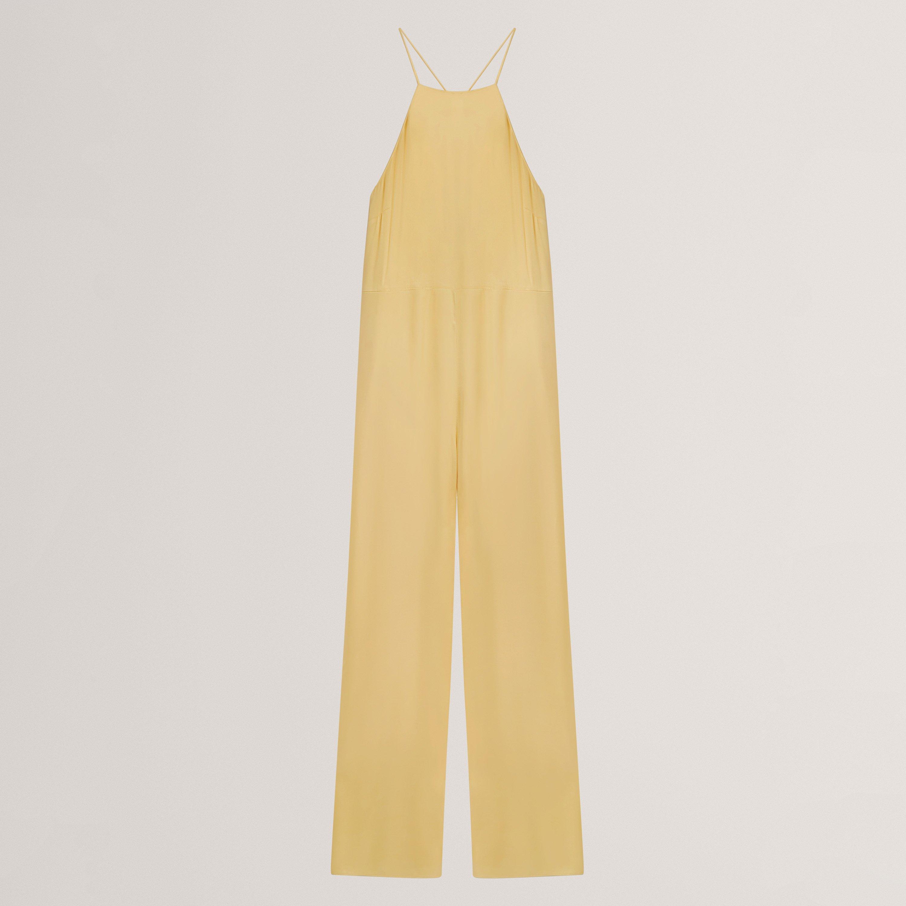 Ted Baker Halter Neck Belted Wide Leg Jumpsuit