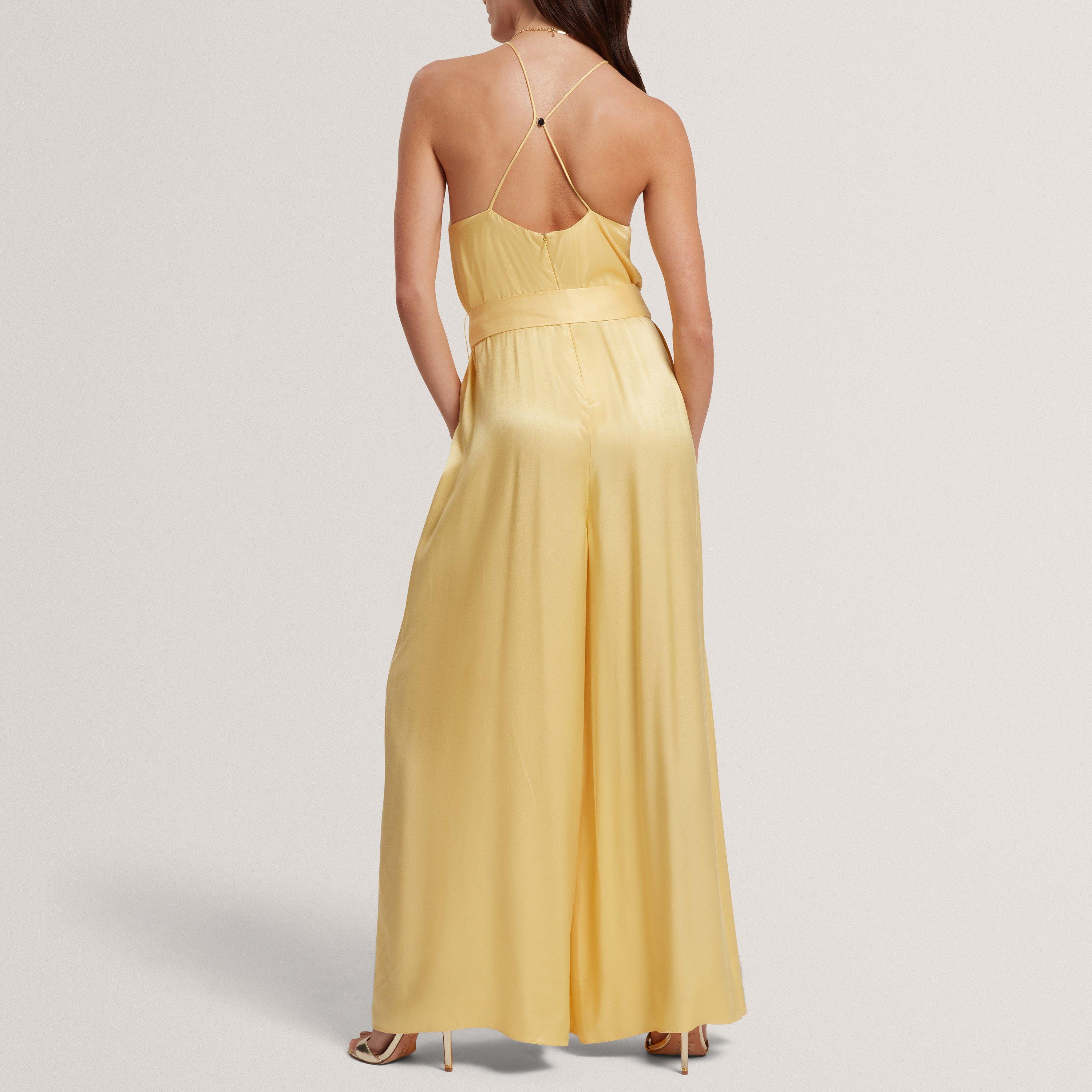 Ted Baker Halter Neck Belted Wide Leg Jumpsuit