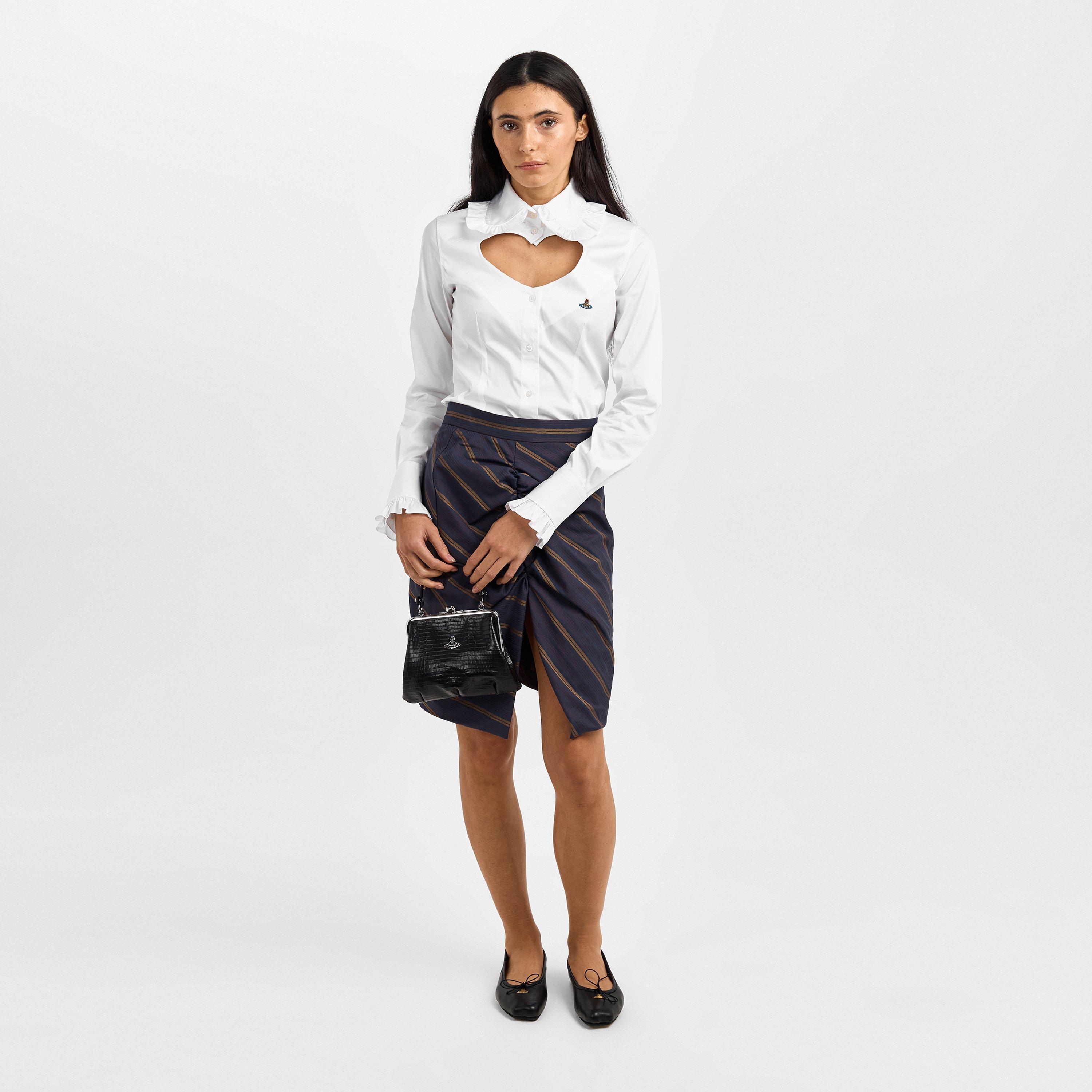 Viv Frill Short Sleeve Plain Shirt