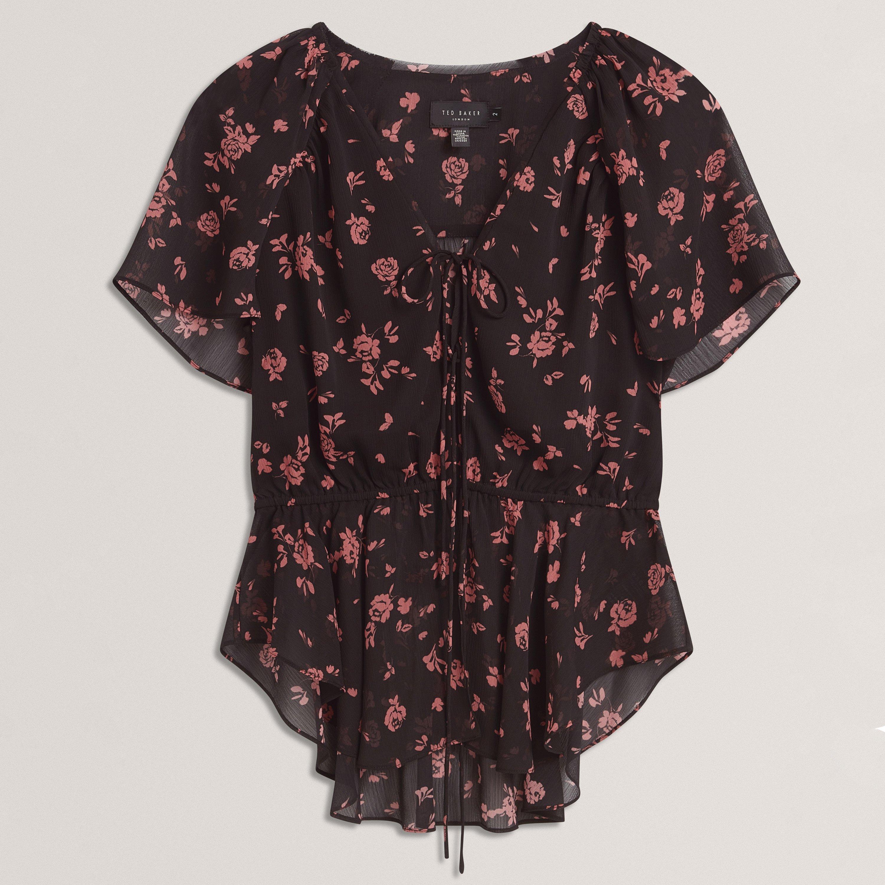 Ted Baker Soft Woven Peplum Top
