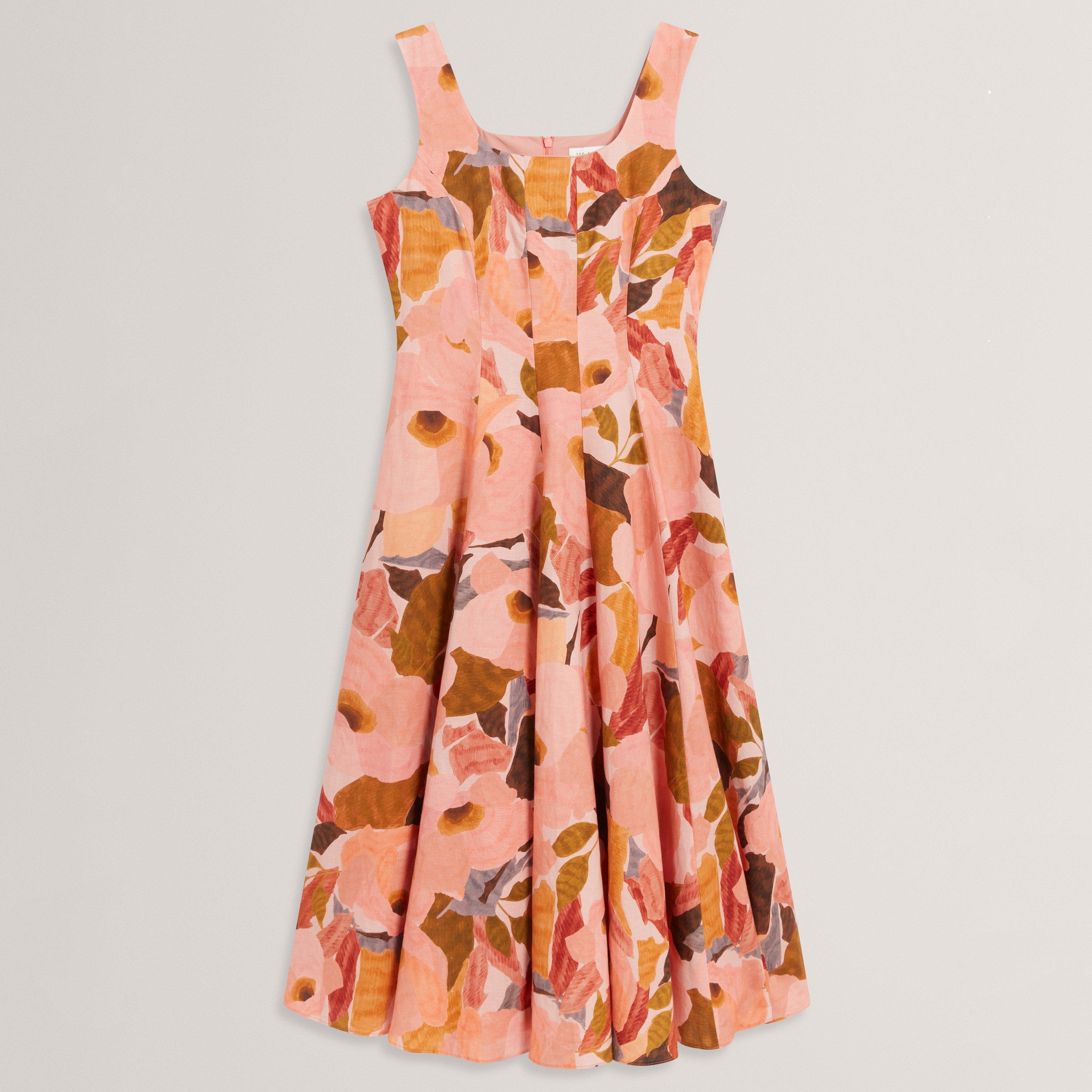 Print Midi Boho Dress