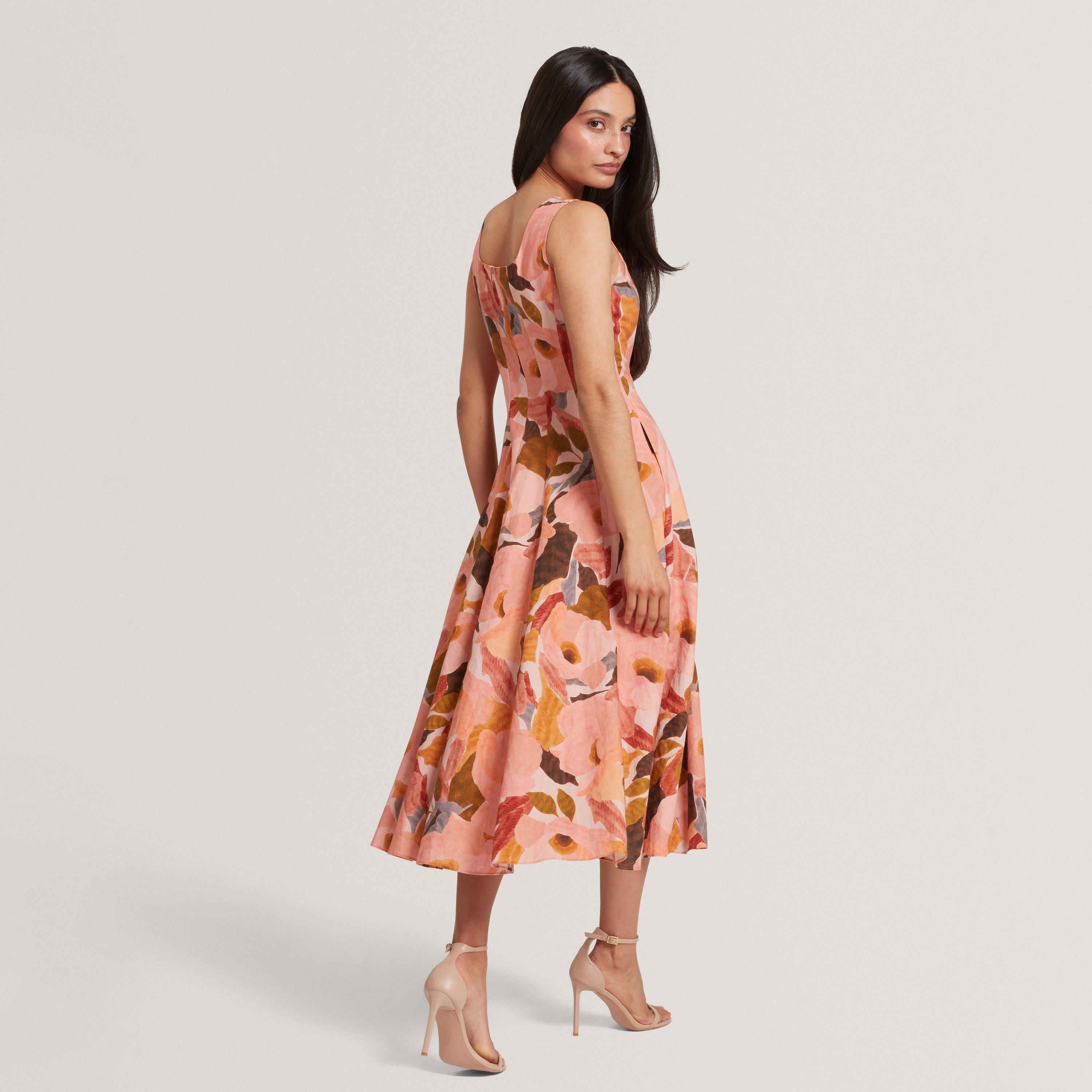 Print Midi Boho Dress