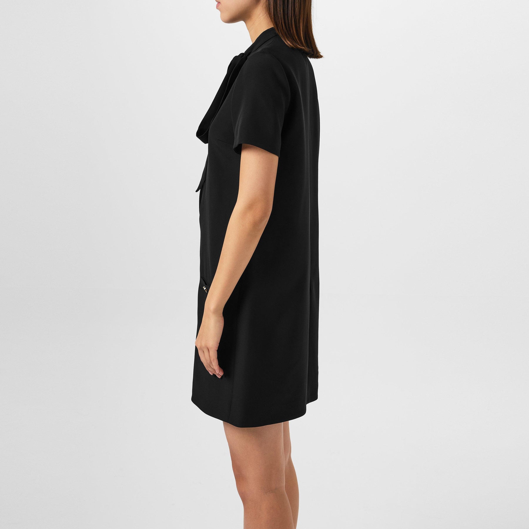 Women's Plain Viscose Mini Dress
