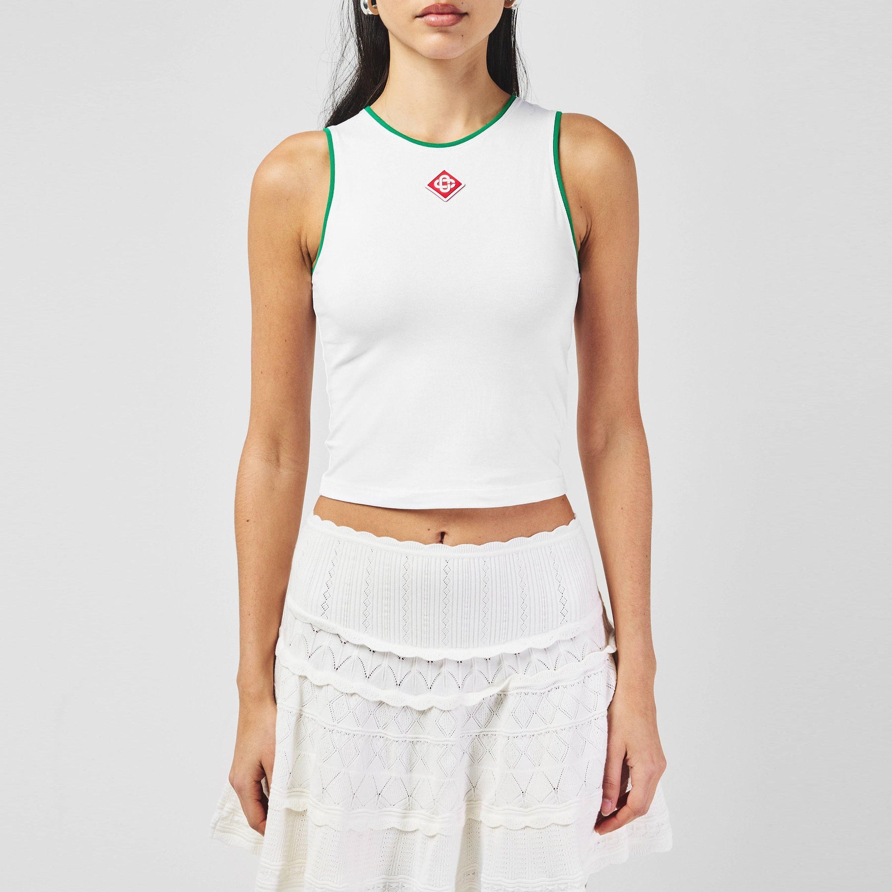 Women's Plain Cotton Logo Baby Vest