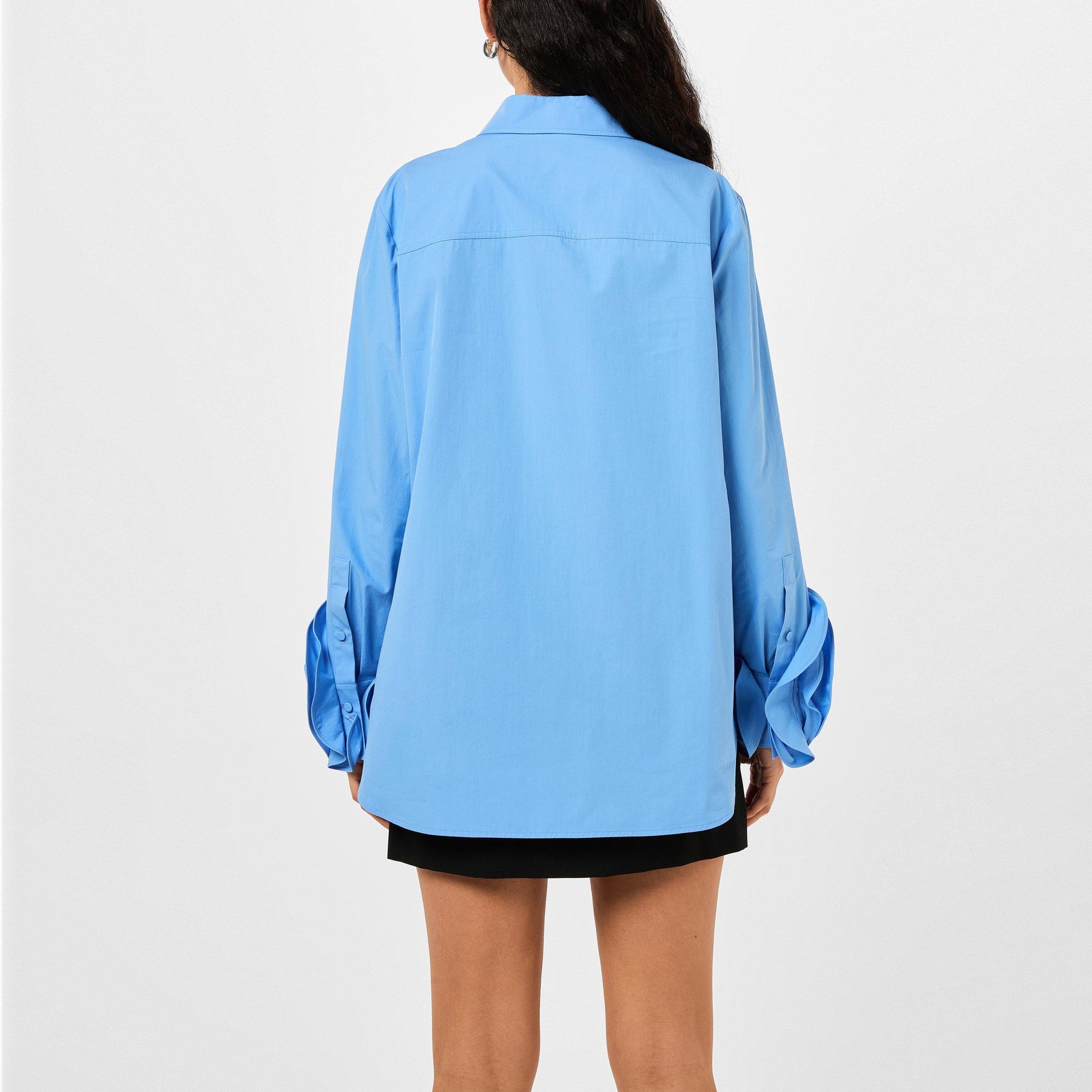 Rose Applique Poplin Shirt