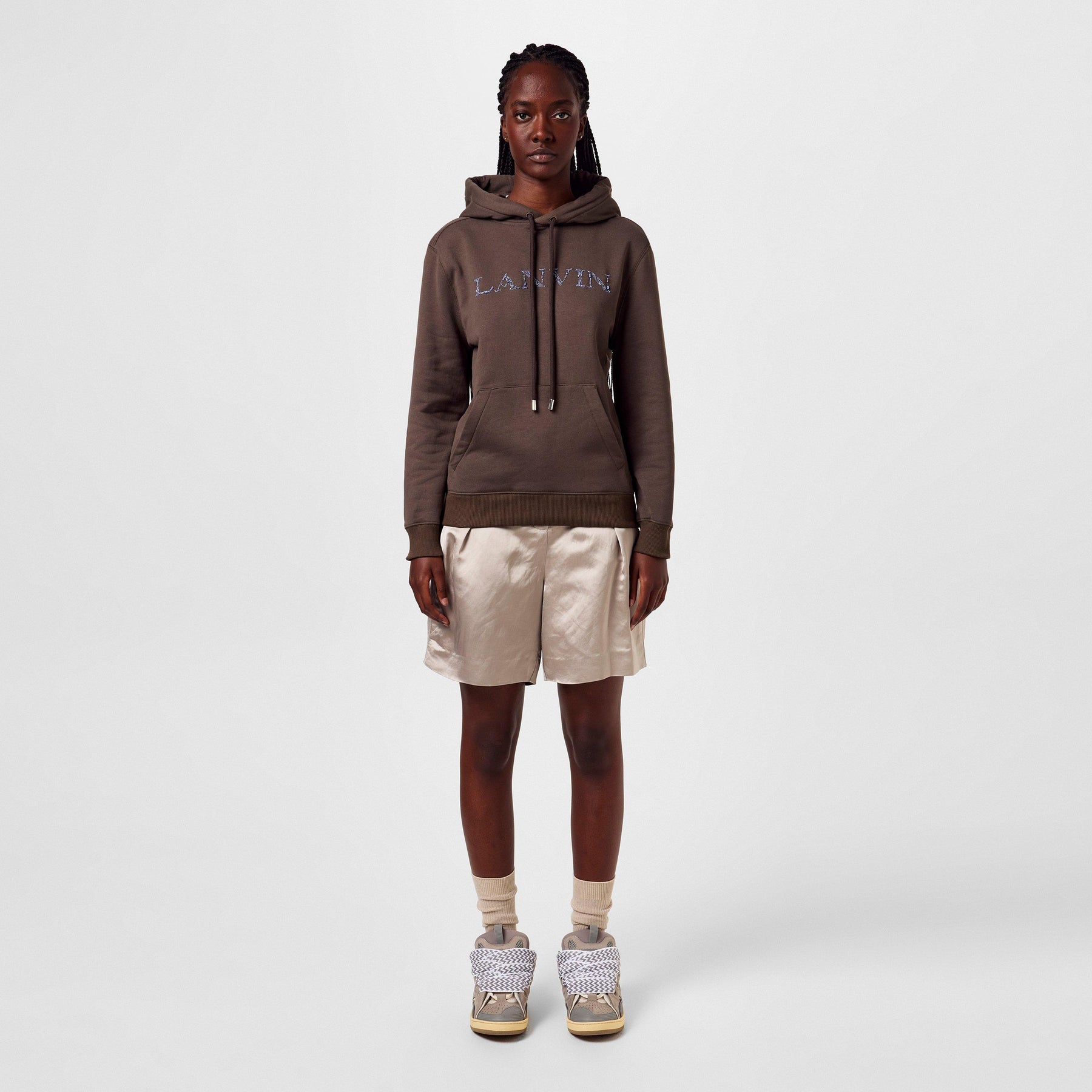 Embroidered Logo Hoodie