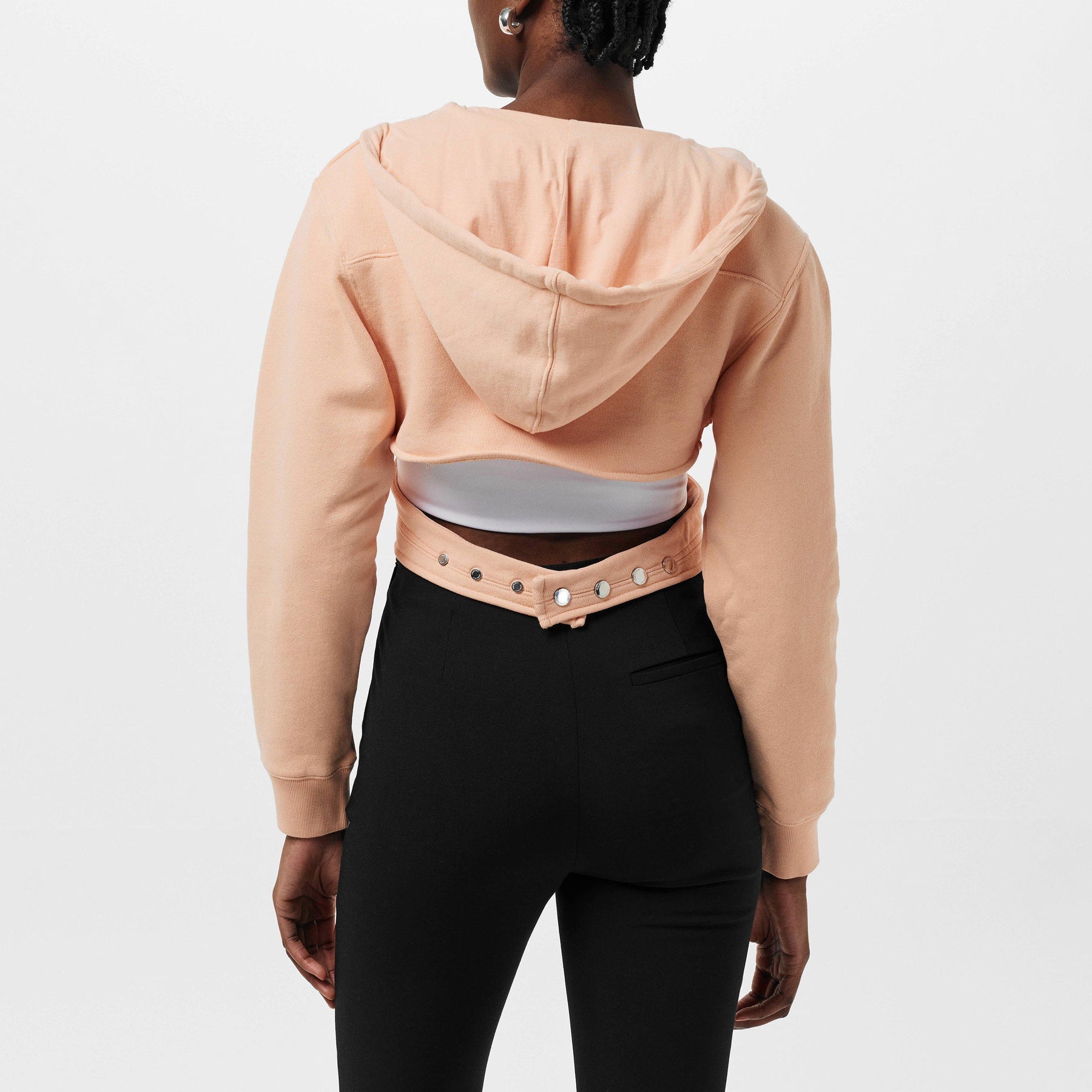 Wrap Cropped Hoodie