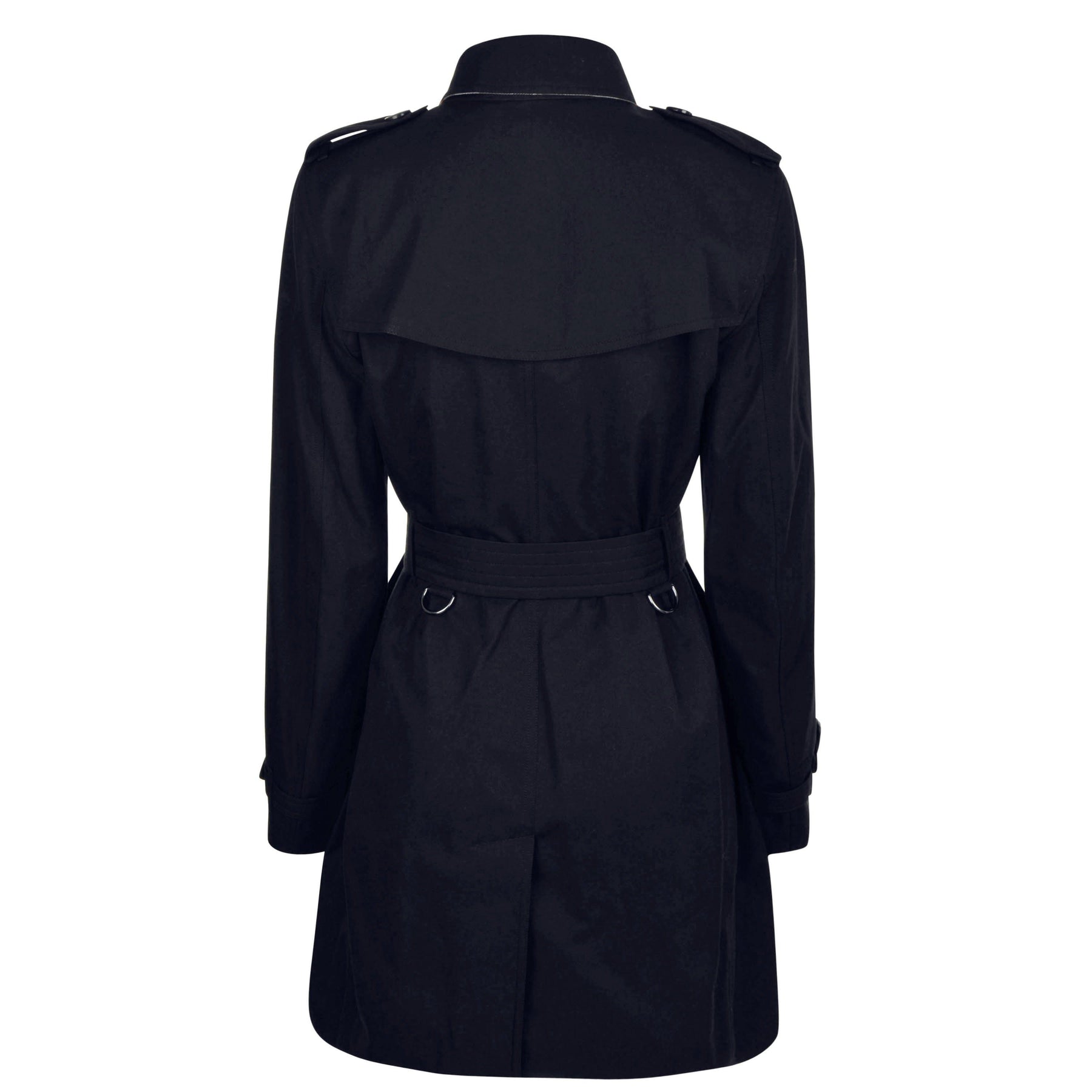 Women's Check Cotton Mid-Length Kensington Trench Coat