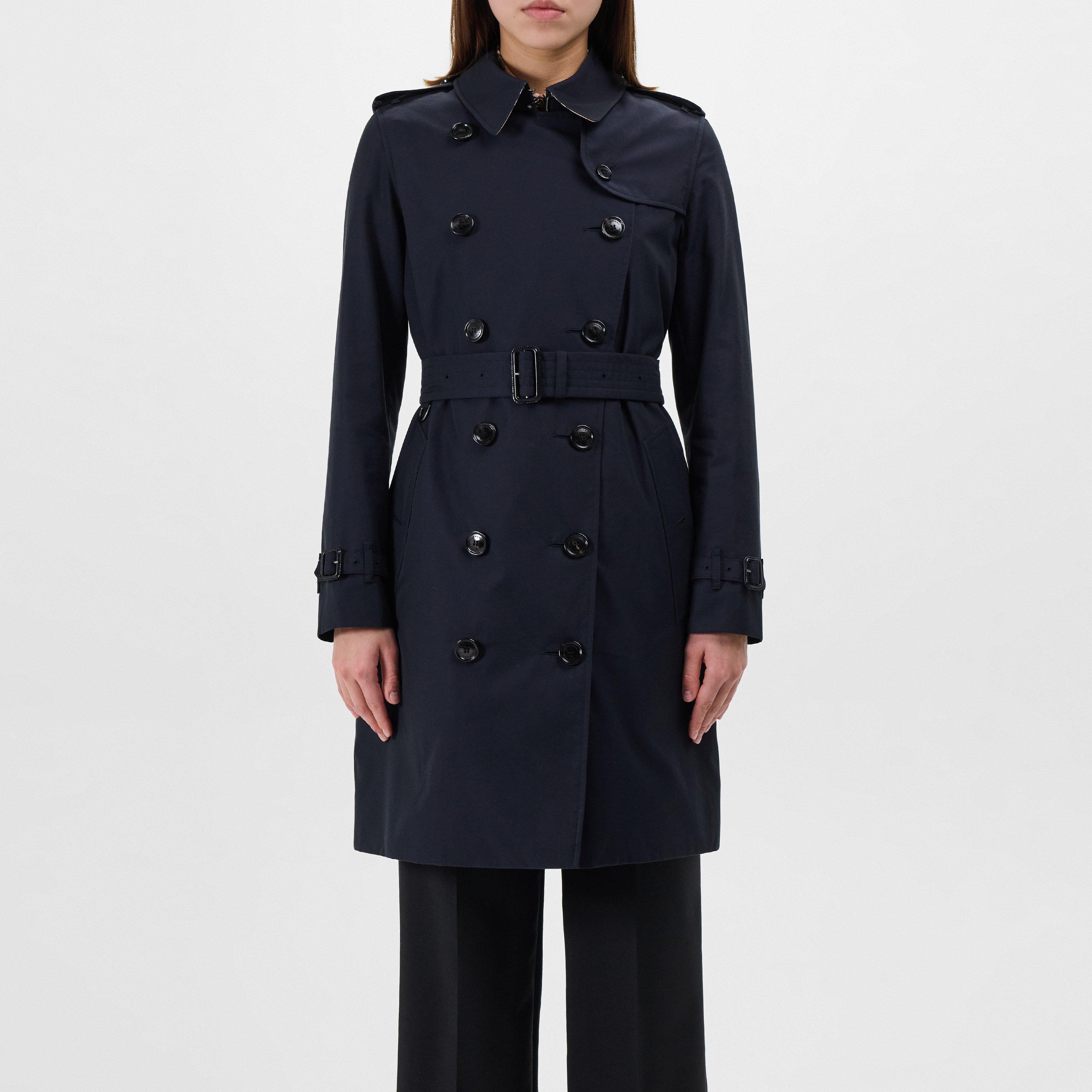 Kensington Water-Resistant Cotton Mid-Length Trench Coat