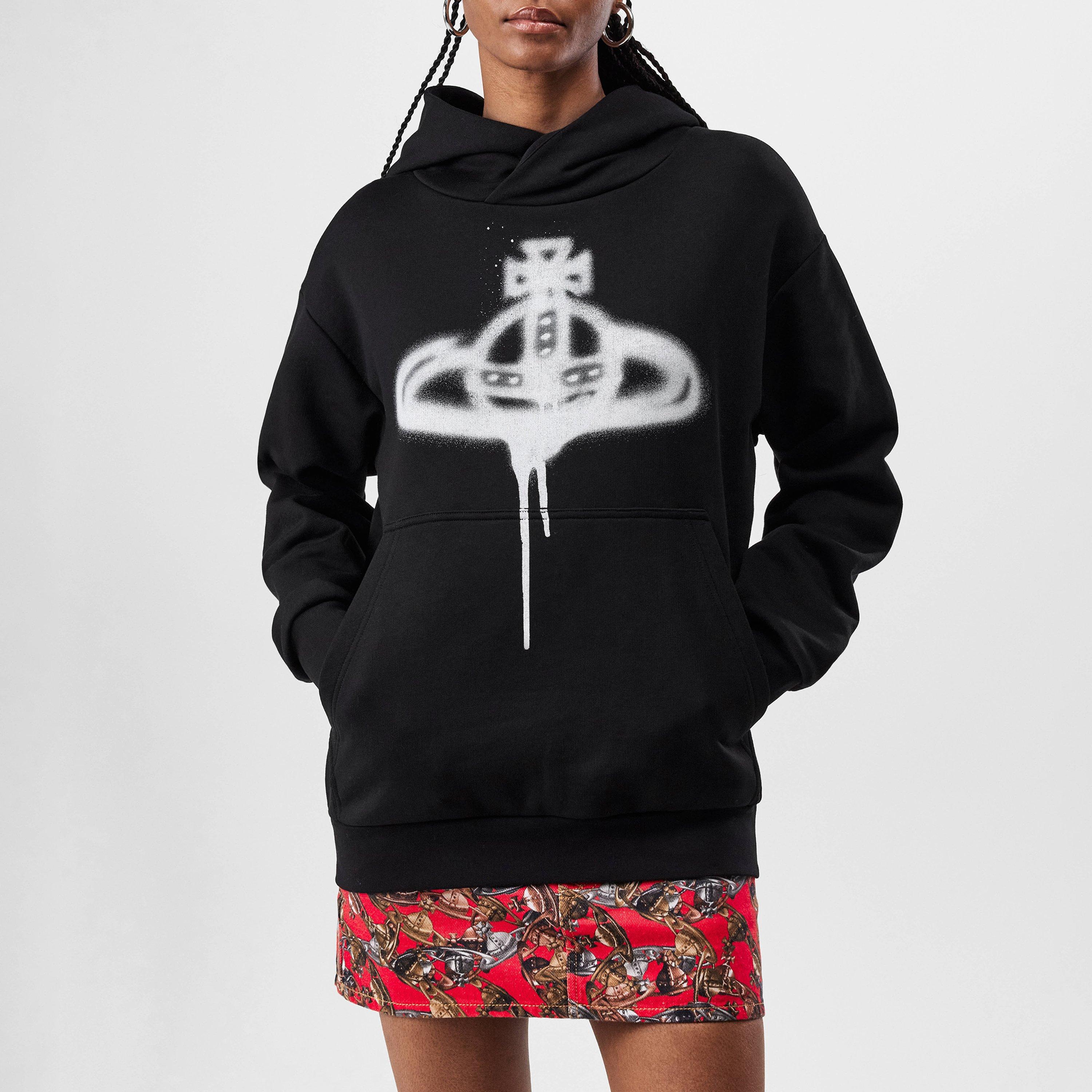 Logo Cotton Spray Orb Overhead Hoodie