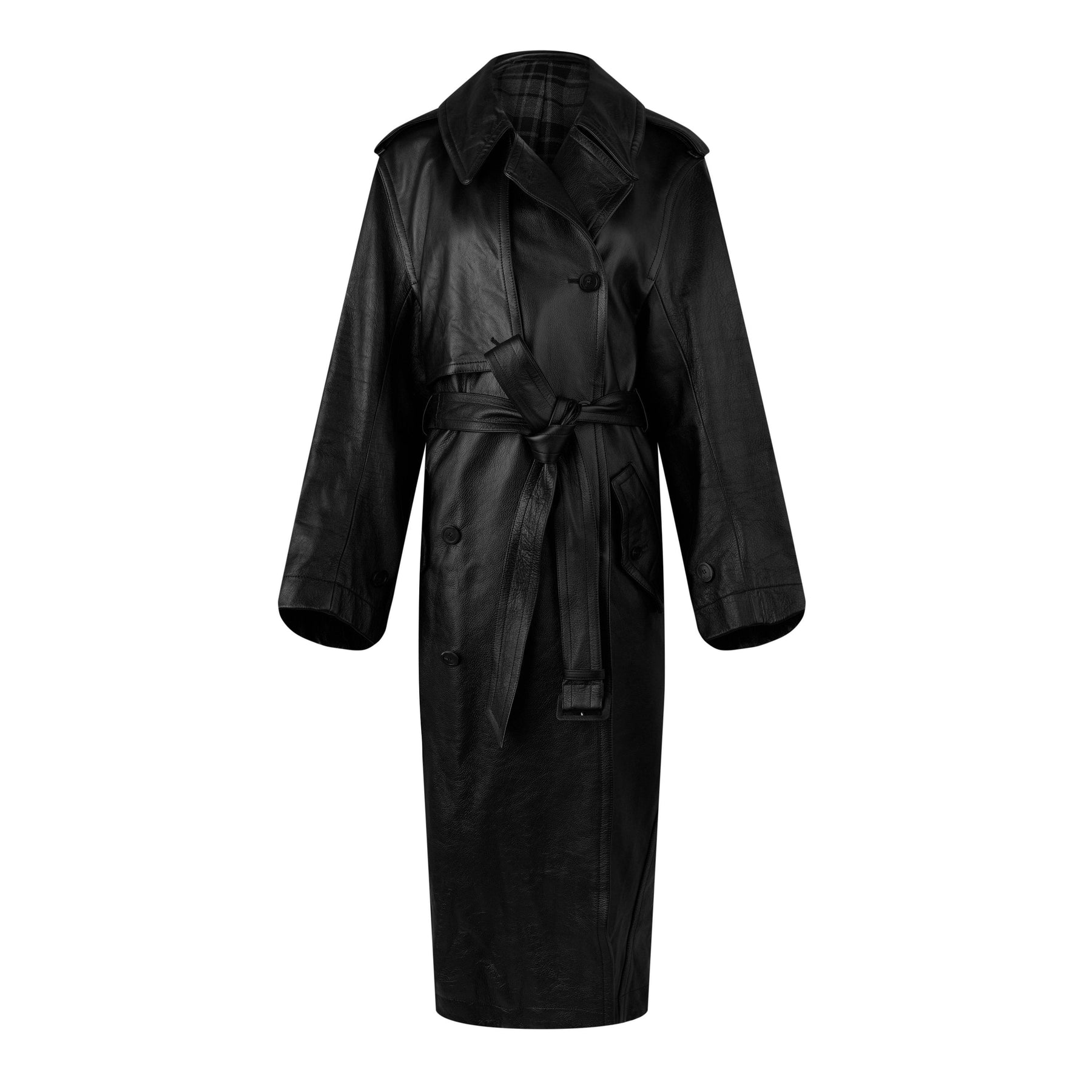 Leather Trench Coat