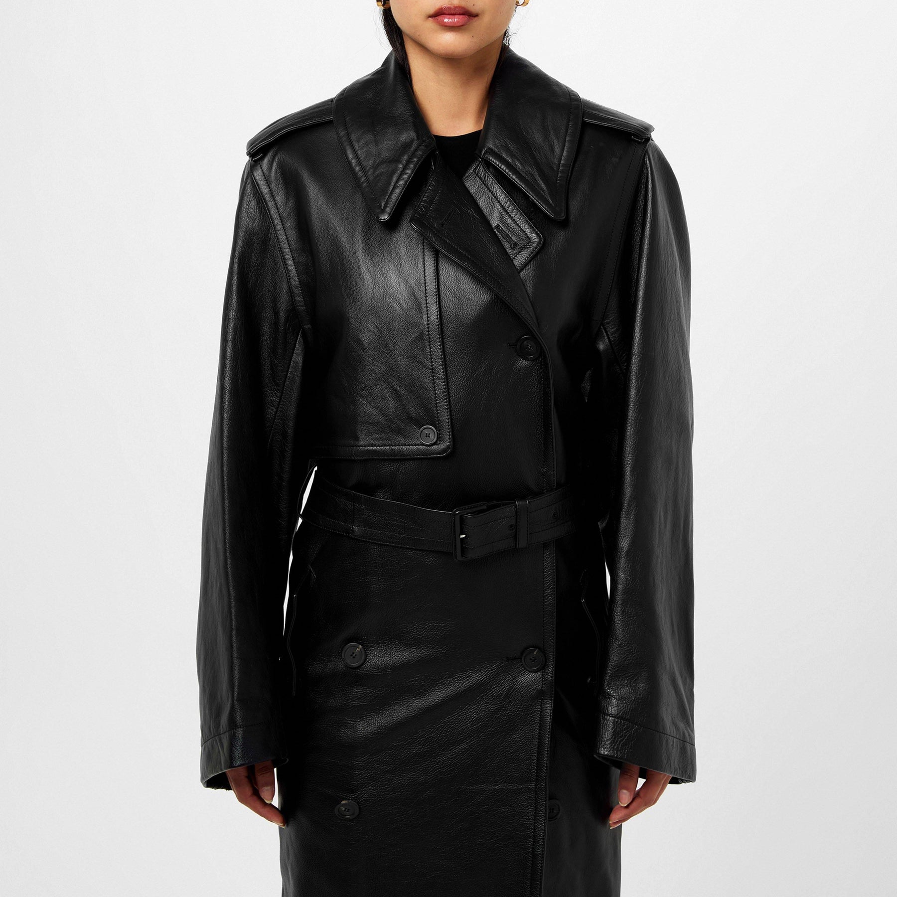 Leather Trench Coat