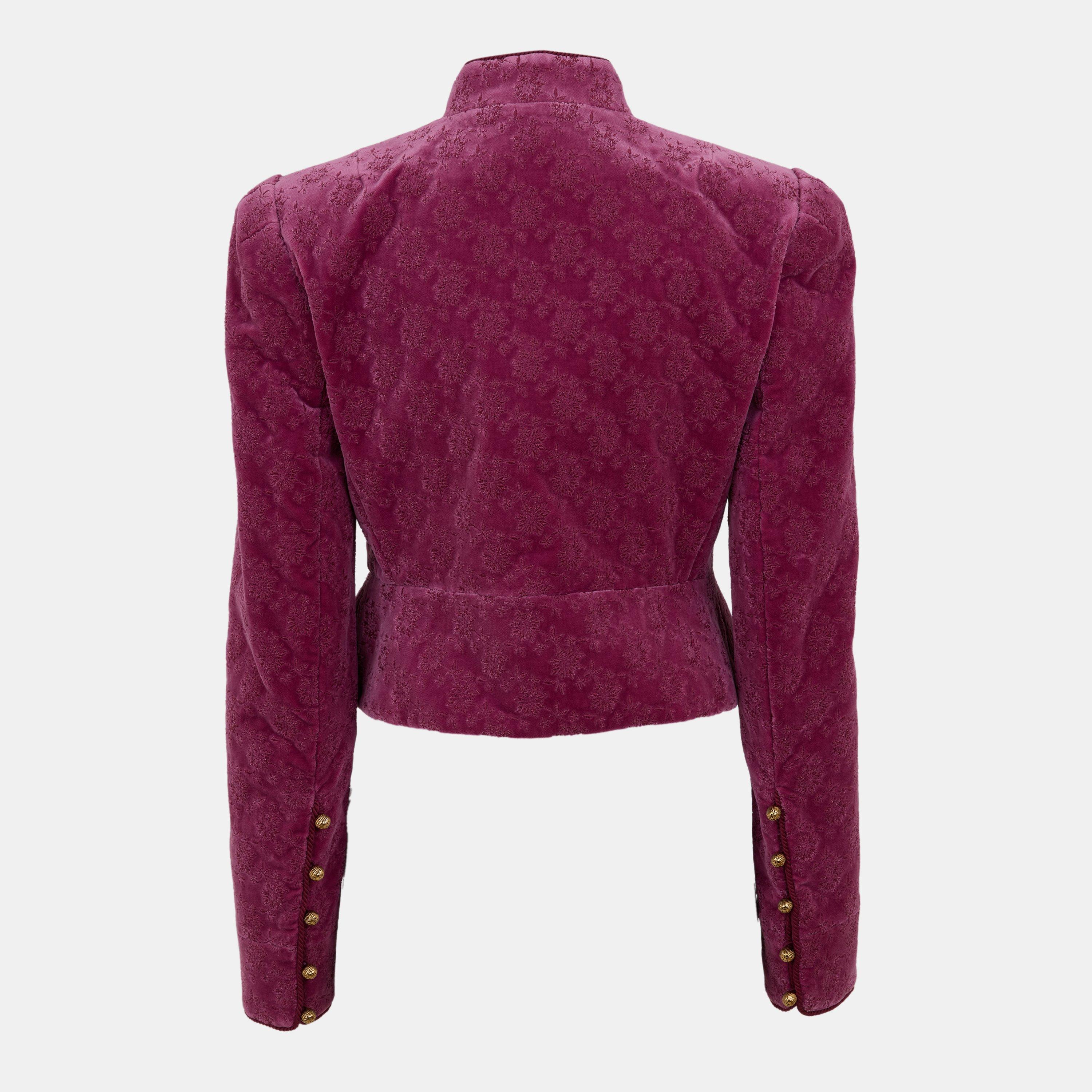 Chlov© Cropped Velvet Long Sleeve Softshell Jacket