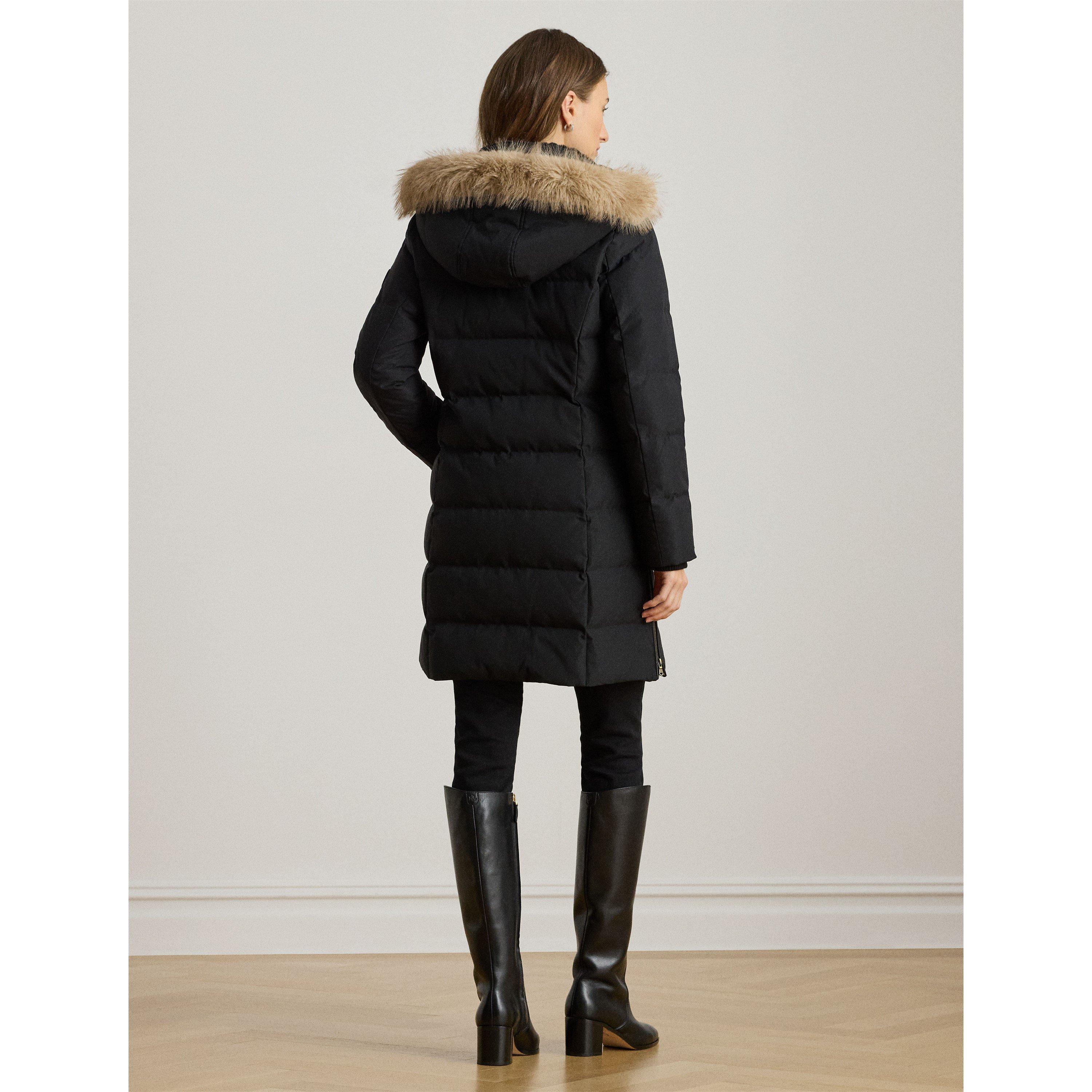 Fur Hood Medium Puffer Jacket