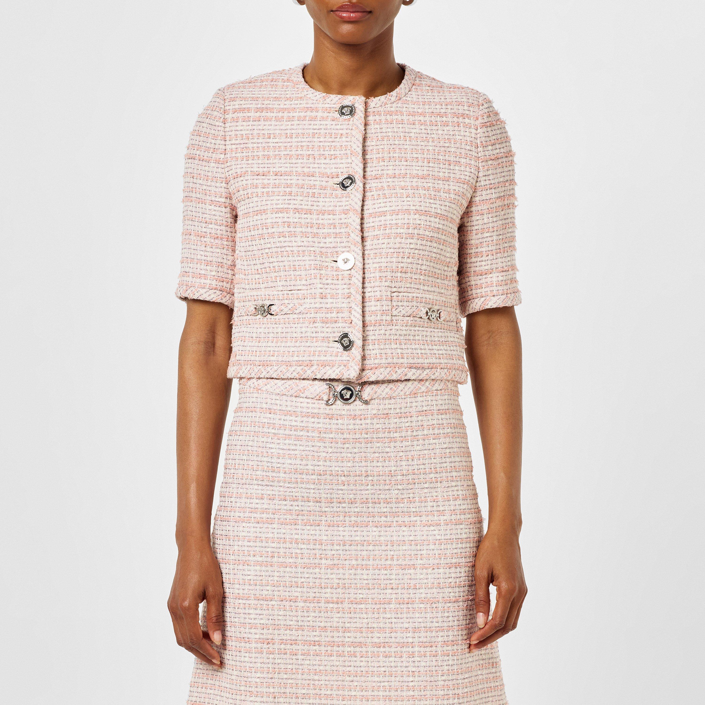 Tweed Cotton Short Sleeve Overcoat