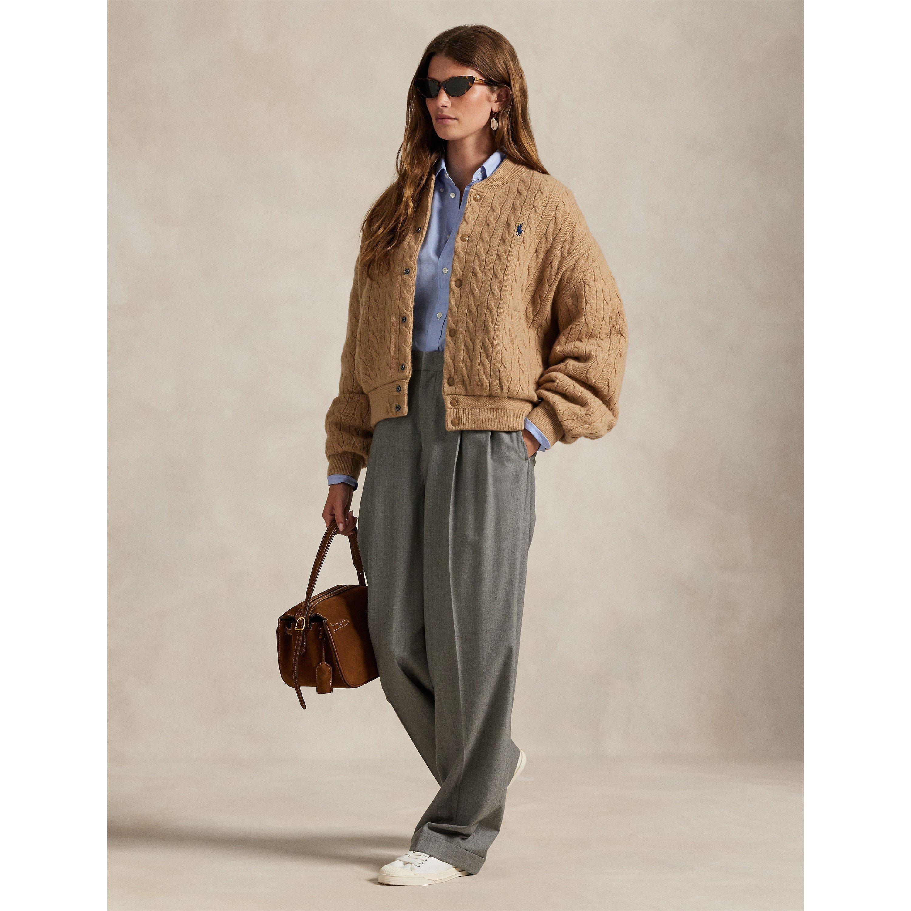American Style Ribbed Trim Bomber Jacket