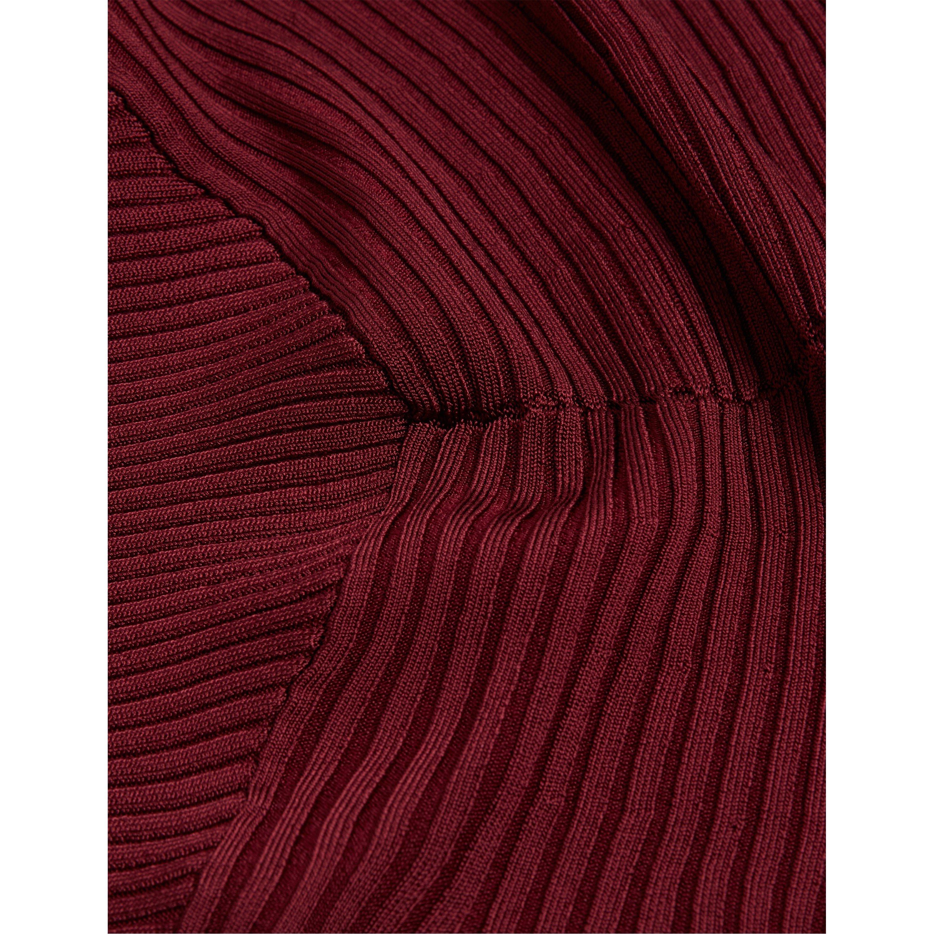 Short-Sleeve Knitted Jumper Dress