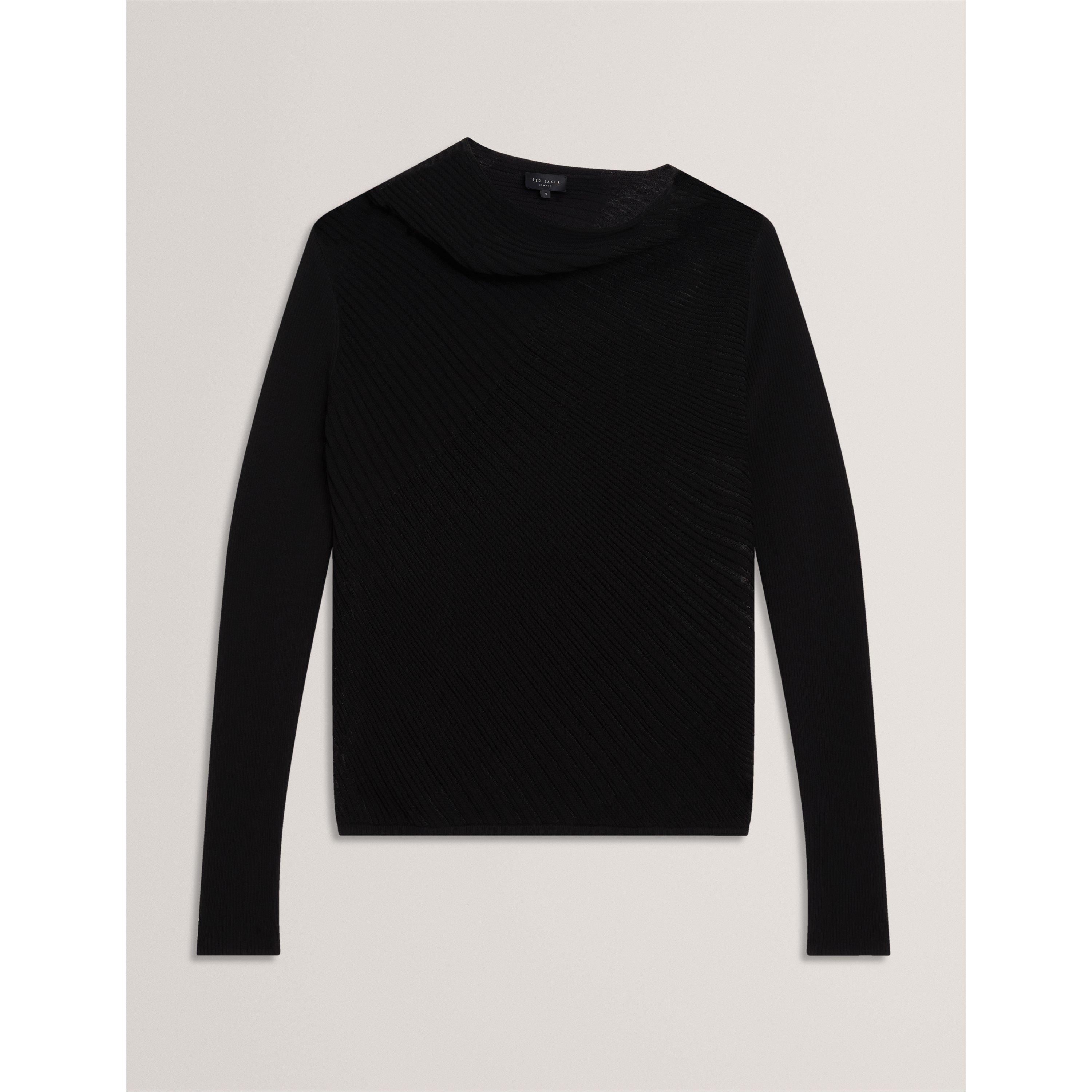 Long Sleeve Sheer Knitted Top
