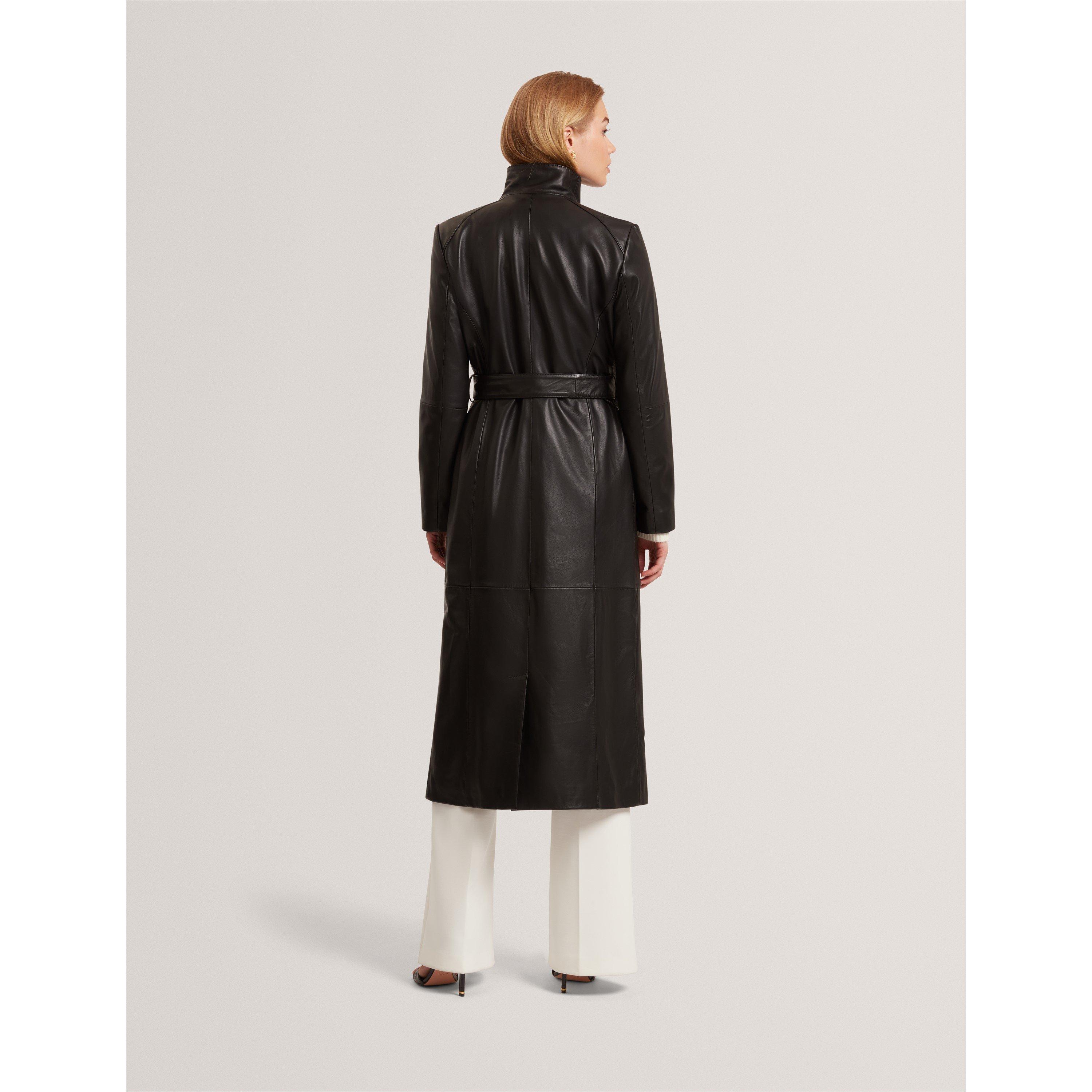 Leather Wrapcoat Overcoat